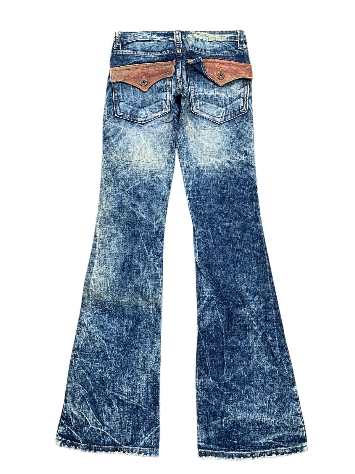 Tornado Mart Flare Cook Jeans Rusty Punk Japanese Distressed denim Size US 28 / EU 44 - 2 Thumbnail