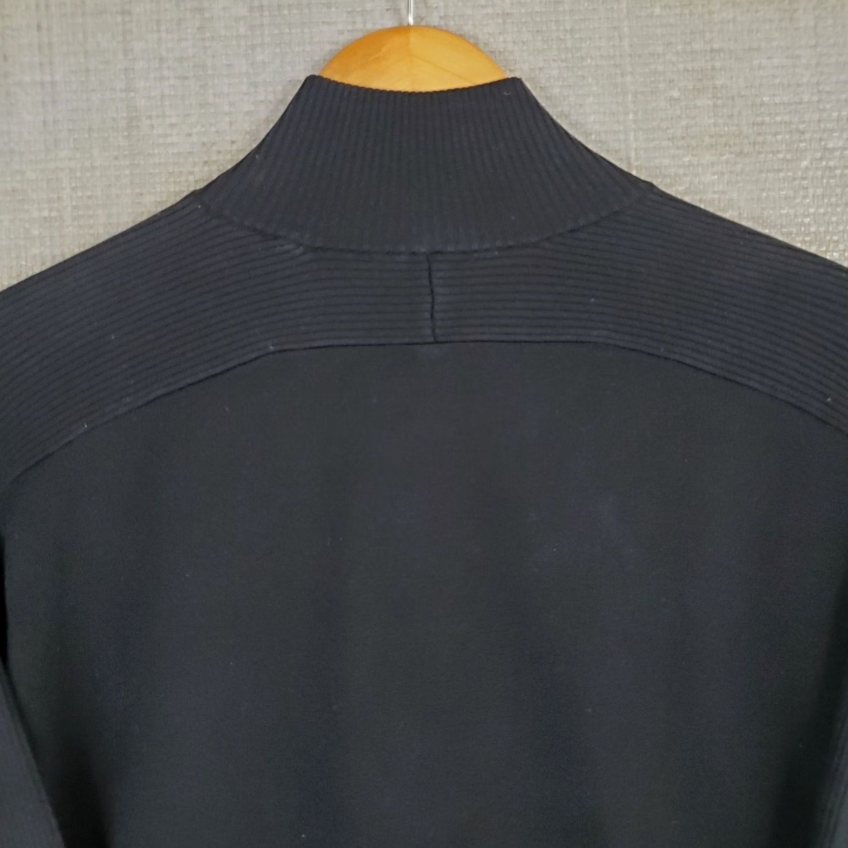Armani ARMANI COLLEZIONI Mens Silk Blend Full Zip Cardigan Jacket Sweater Black Medium Size US M / EU 48-50 / 2 - 5 Thumbnail