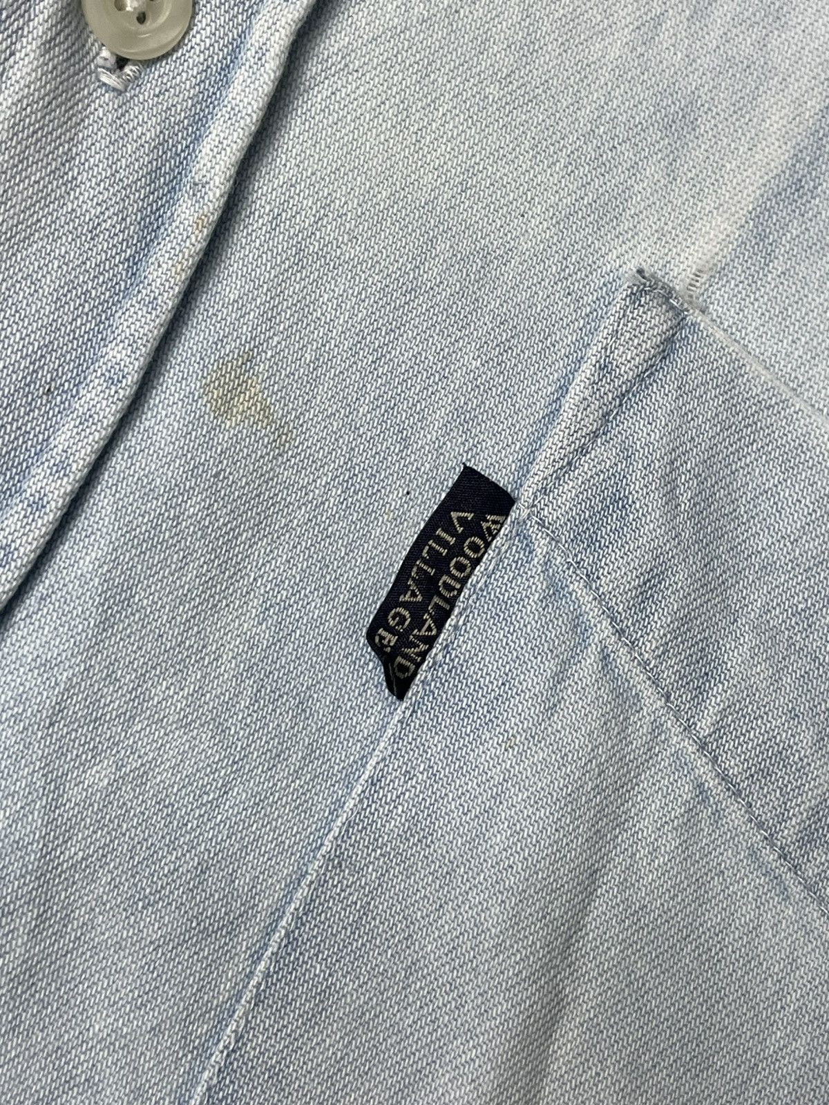 Japanese Brand × Vintage × Woodlands Woodland Village Casual Denim Button Up Shirt (83) Size US L / EU 52-54 / 3 - 6 Thumbnail