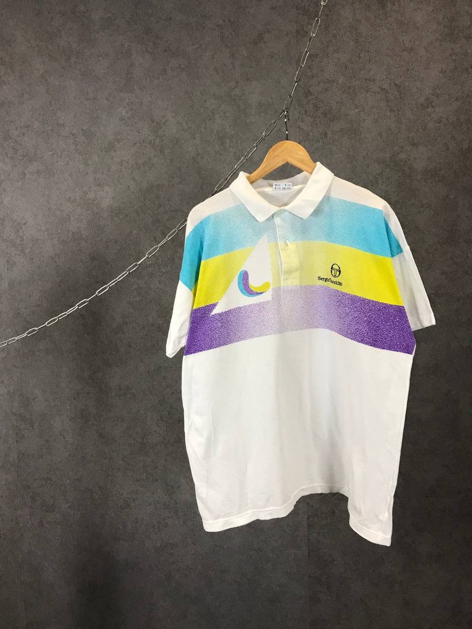 Vintage Sergio Tacchini vintage art sportswear polo tee Grailed