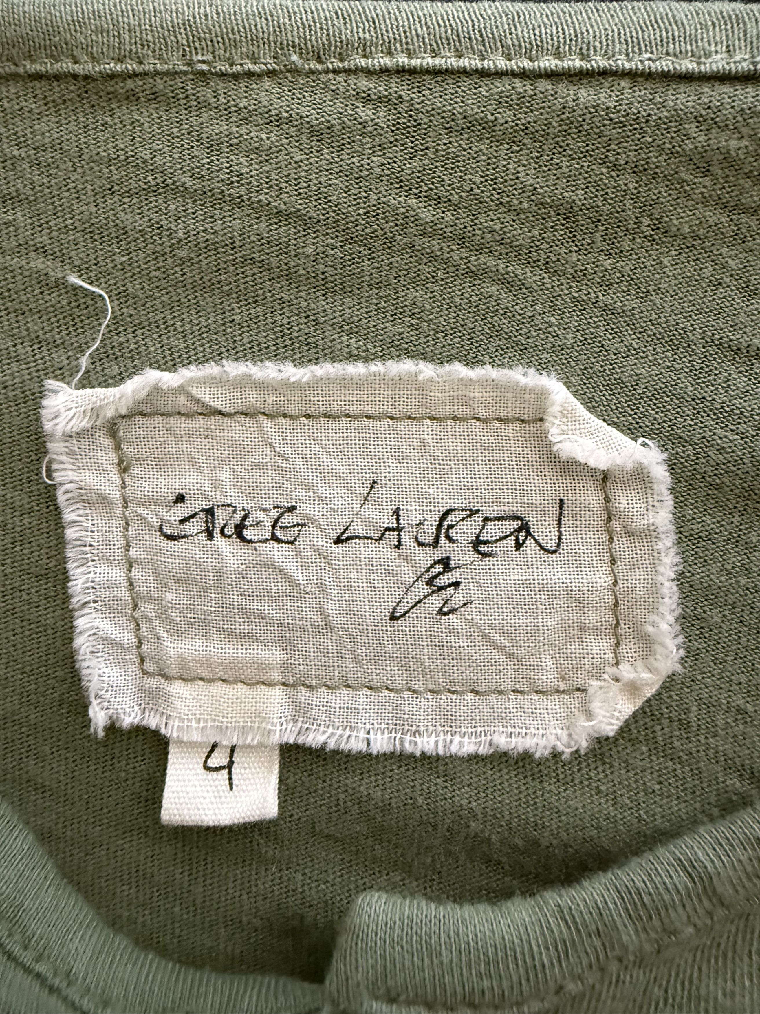 Greg Lauren Ls Henley Faded Army Size US XL / EU 56 / 4 - 6 Thumbnail
