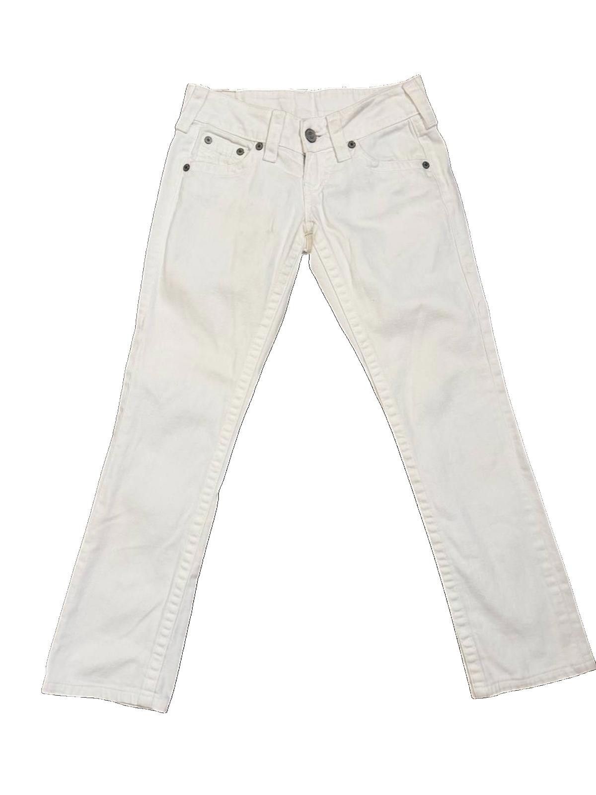 True Religion True Religion "Section Johnny" Jeans – Off-White – Size 25 Size 25" / US 0 / IT 36 - 1 Thumbnail
