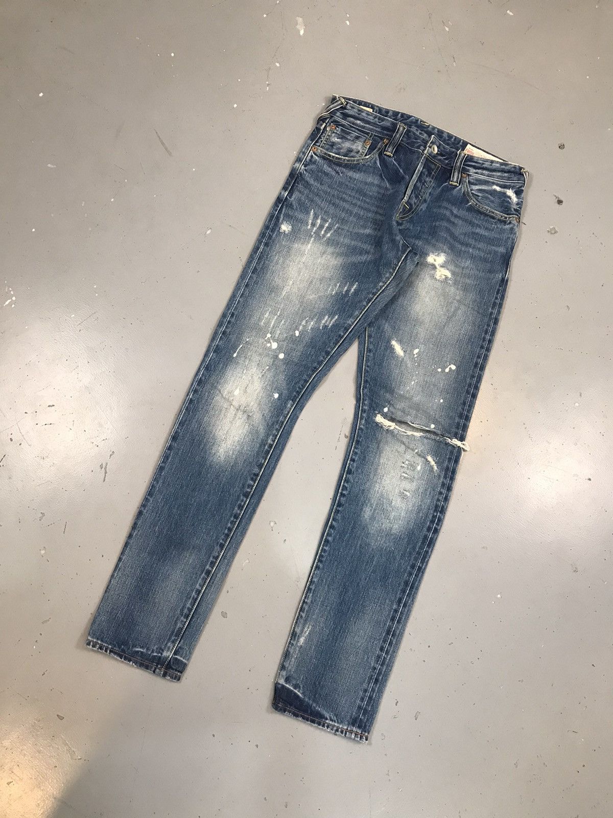 Japanese Brand × Vintage Vintage Evisu 2017 distressed straight denim Size US 30 / EU 46 - 3 Thumbnail