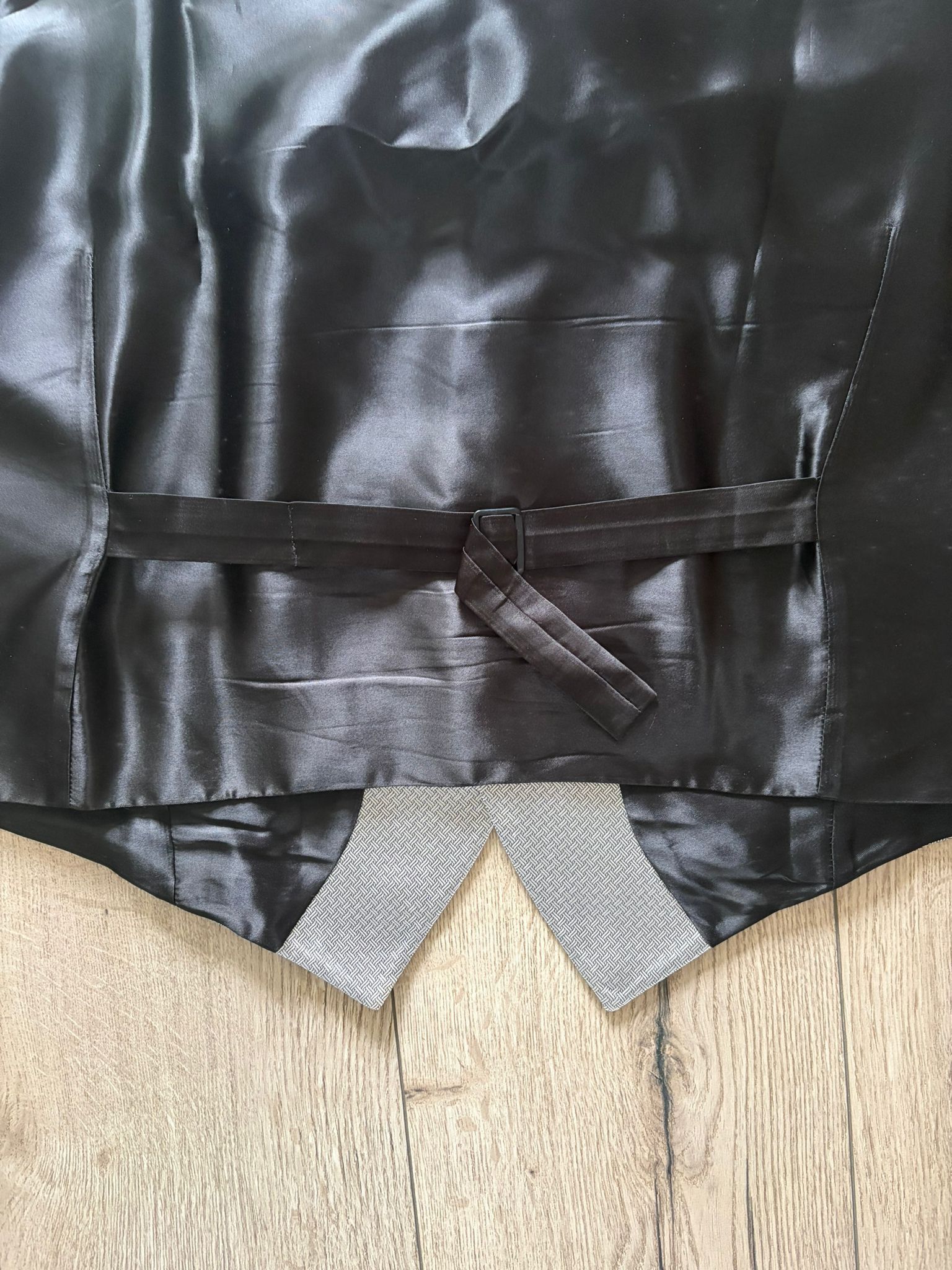 Lanvin Lanvin Paris Vintage 90s Silver Satin Dress Vest Waistcoat Size US XL / EU 56 / 4 - 5 Thumbnail