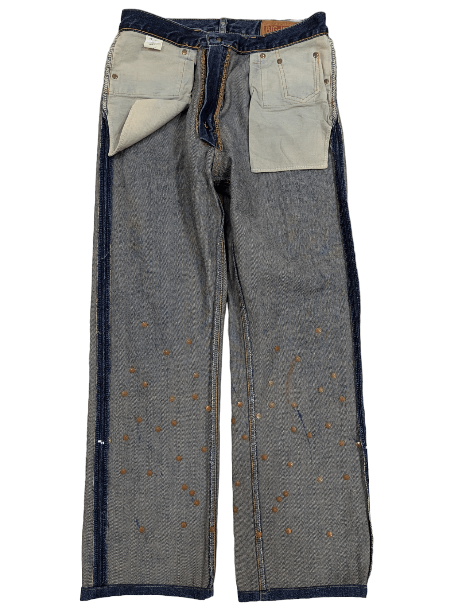 Big John Big John Flare Jeans Studded Flame Denim Size US 32 / EU 48 - 9 Thumbnail