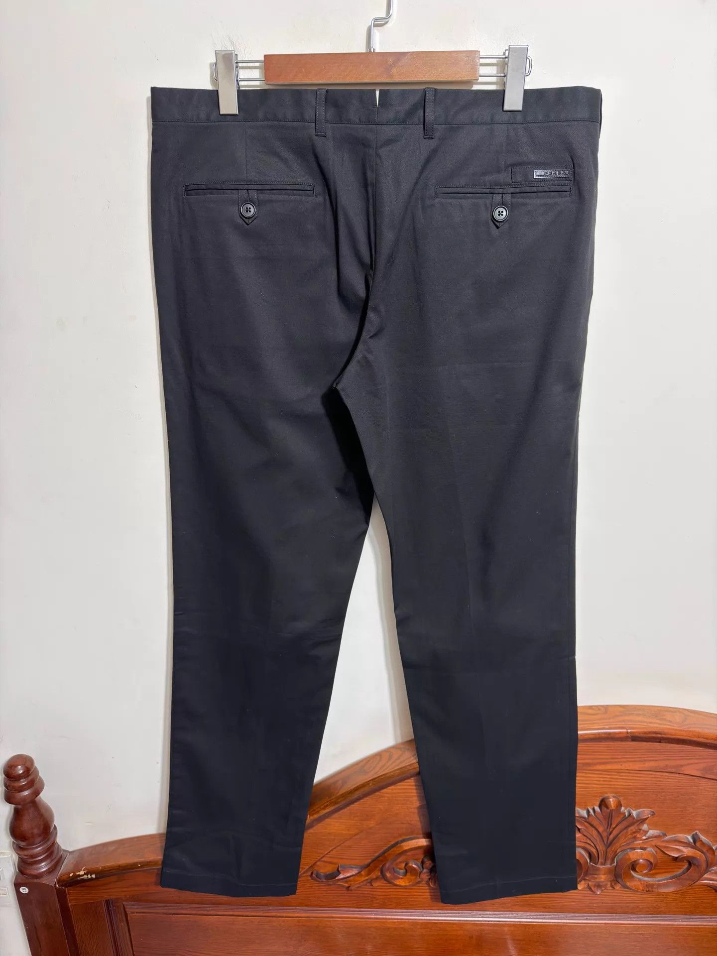 Prada Prada Straight Fit Cotton Blend Trousers 54 Size US 38 / EU 54 - 2 Thumbnail