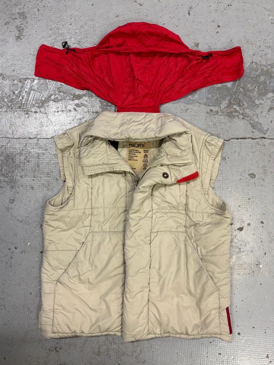 Prada 2000s Prada Beige Down Nylon Quilted Puffer Vest Size US M / EU 48-50 / 2 - 6 Thumbnail
