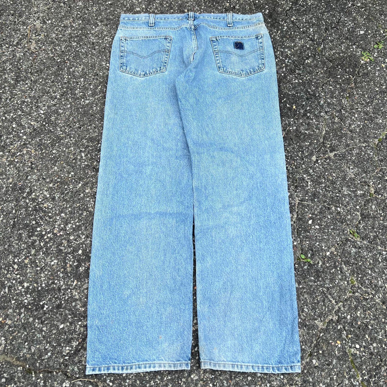 Carhartt Vintage carhartt denim jeans light wash work carpenter pants Size US 37 - 1 Thumbnail