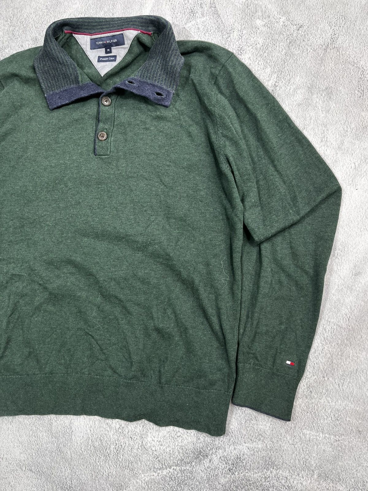 Tommy Hilfiger Vintage Y2K Tommy Hilfiger 1/4 quarter sweater oldmoney M Size US M / EU 48-50 / 2 - 3 Thumbnail