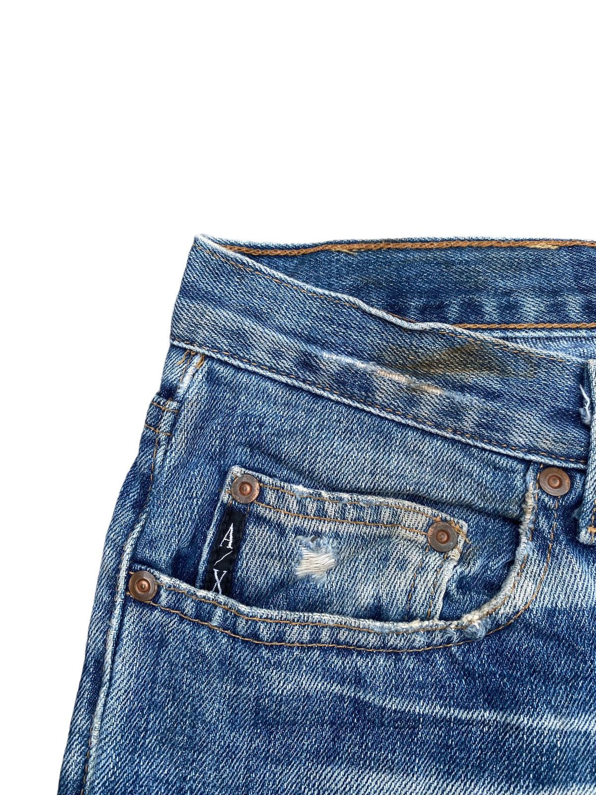 Armani Exchange Armani Exchange Ripped and Distressed Flare Pant Size US 32 / EU 48 - 5 Thumbnail
