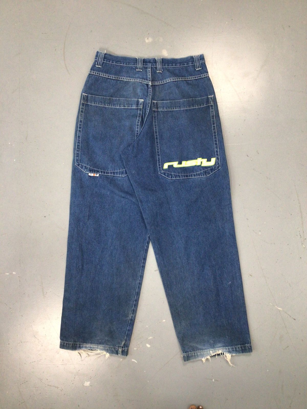 Rusty × Vintage Vintage rusty big pockets SpellOut straight fit denim pants Size US 30 / EU 46 - 1 Thumbnail