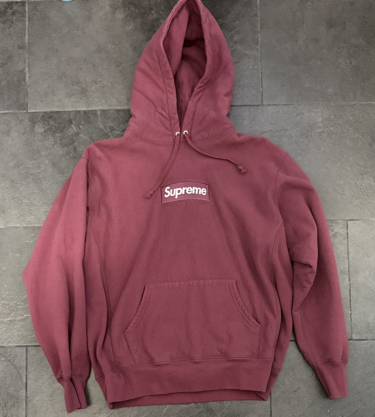 Supreme Burgundy 2021 box logo