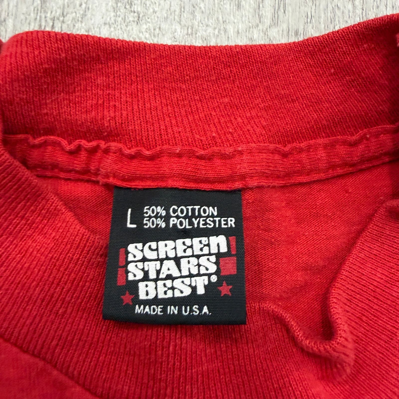 Vintage Vintage Shepherd of The Hills Fighting Flock Shirt Large Red Size US L / EU 52-54 / 3 - 5 Thumbnail