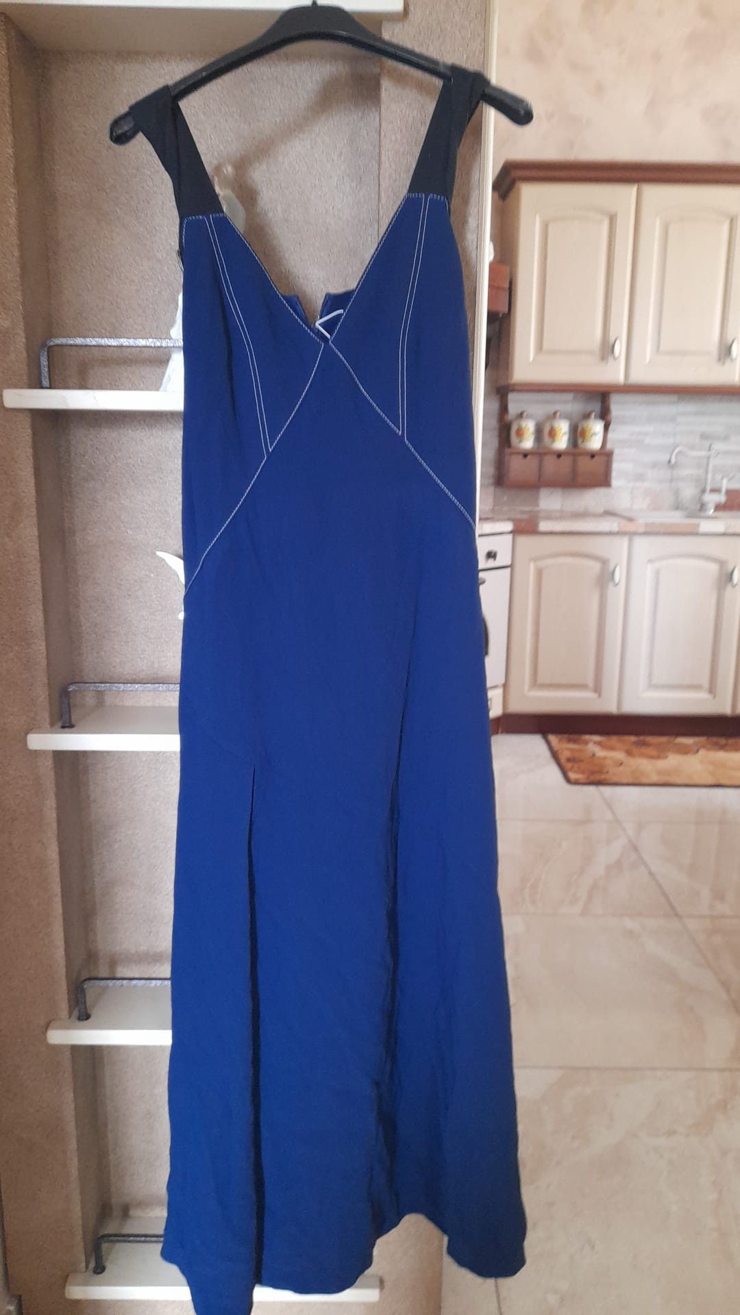 image of Vestito Donna Di Cotone E Poliestere Brand Hugo Boss in Blue, Women's (Size XS)