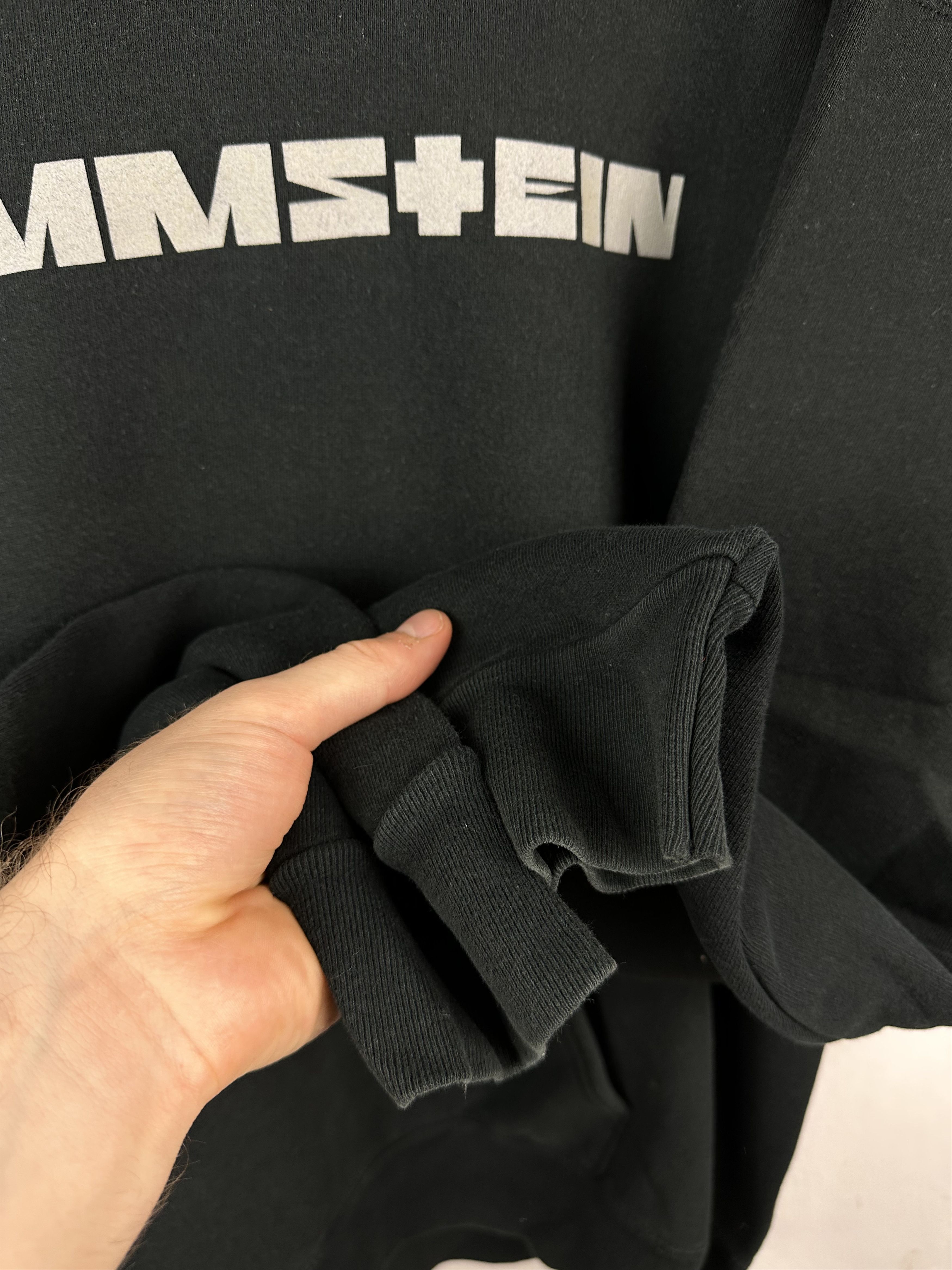 Band Tees × Vintage Vintage 2000's Rammstein Big Logo Hoodie Fire Rare Jacket Size US XL / EU 56 / 4 - 11 Thumbnail