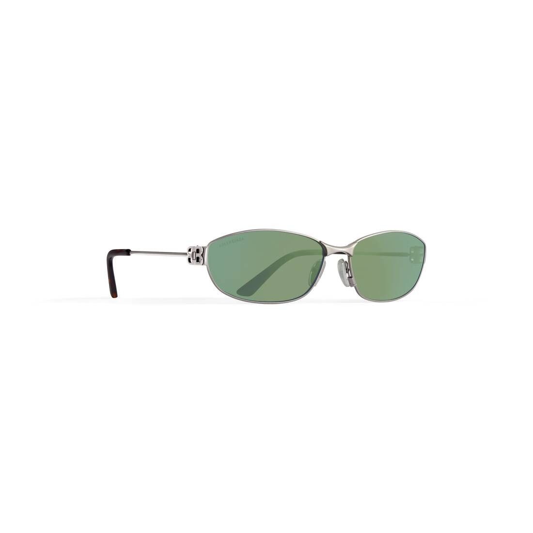 Balenciaga o1srvl11e1025 Size: OS / Mercury Oval Sunglasses in Silver Size ONE SIZE - 2 Thumbnail