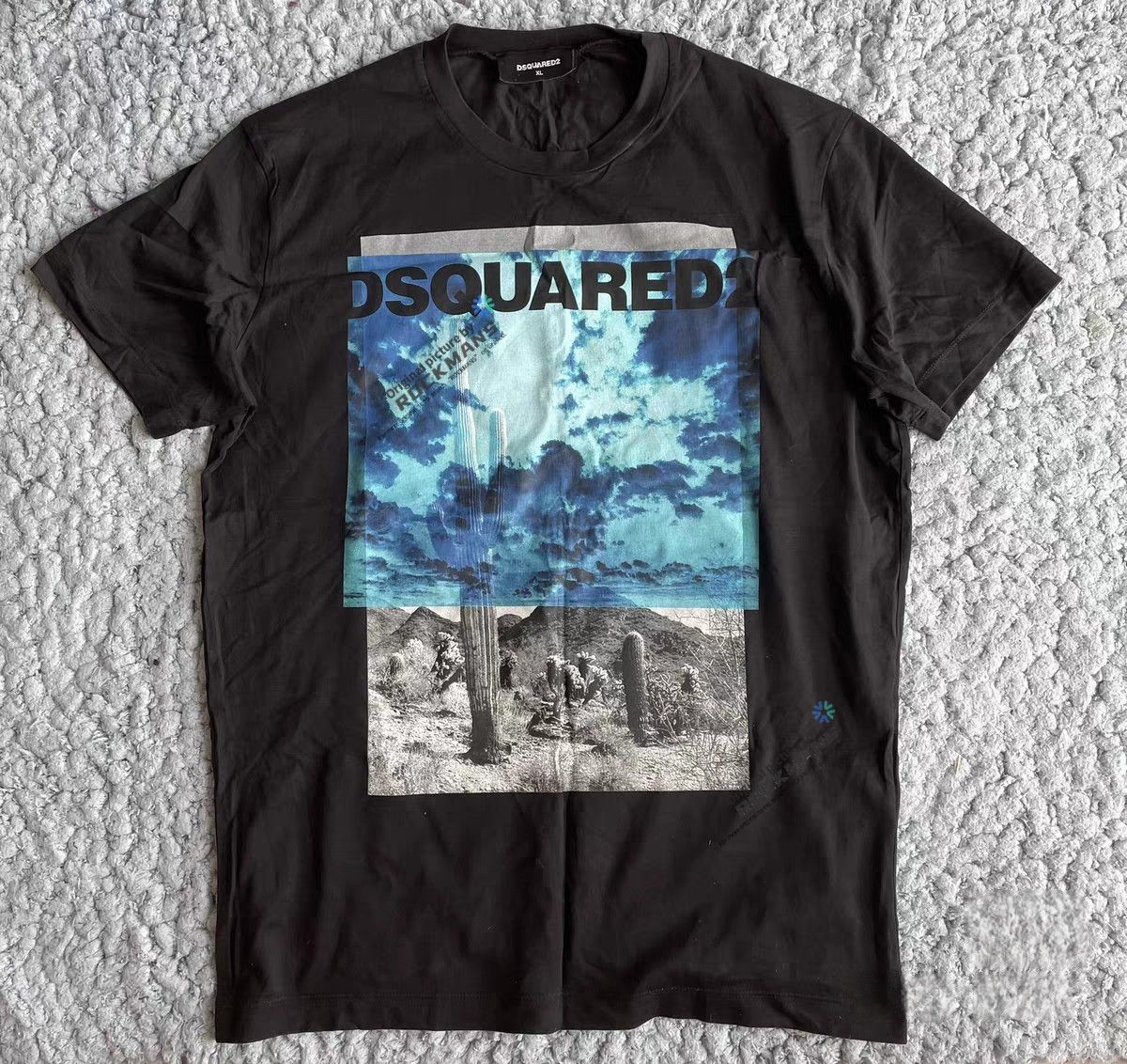 Dsquared2 DSquared2 Cloud Desert Cactus Print T-Shirt White Size XL Size US XL / EU 56 / 4 - 4 Thumbnail