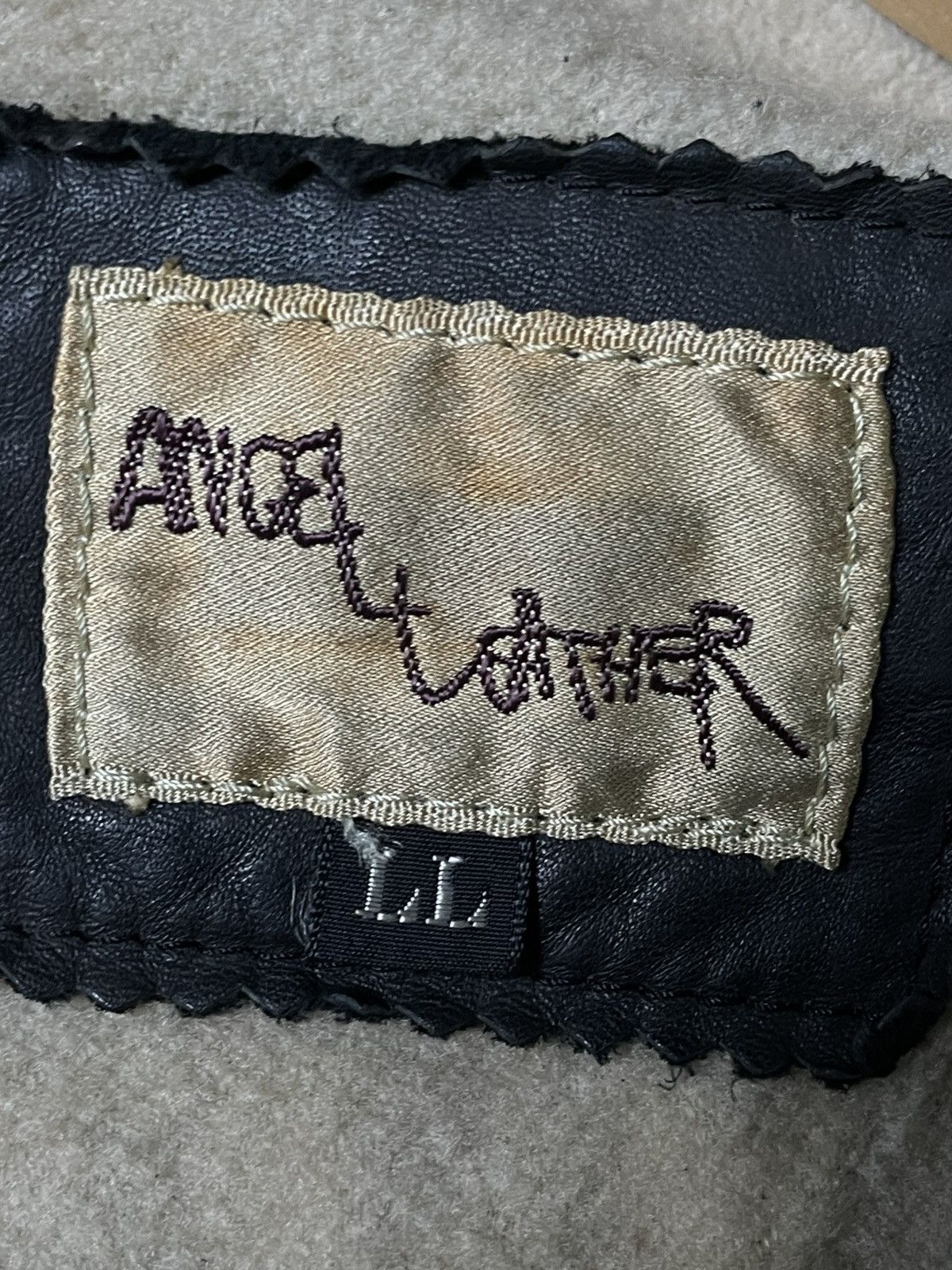 Japanese Brand × Vintage Angel Leather Double Pocket Zipper Jacket (107) Size US L / EU 52-54 / 3 - 8 Thumbnail