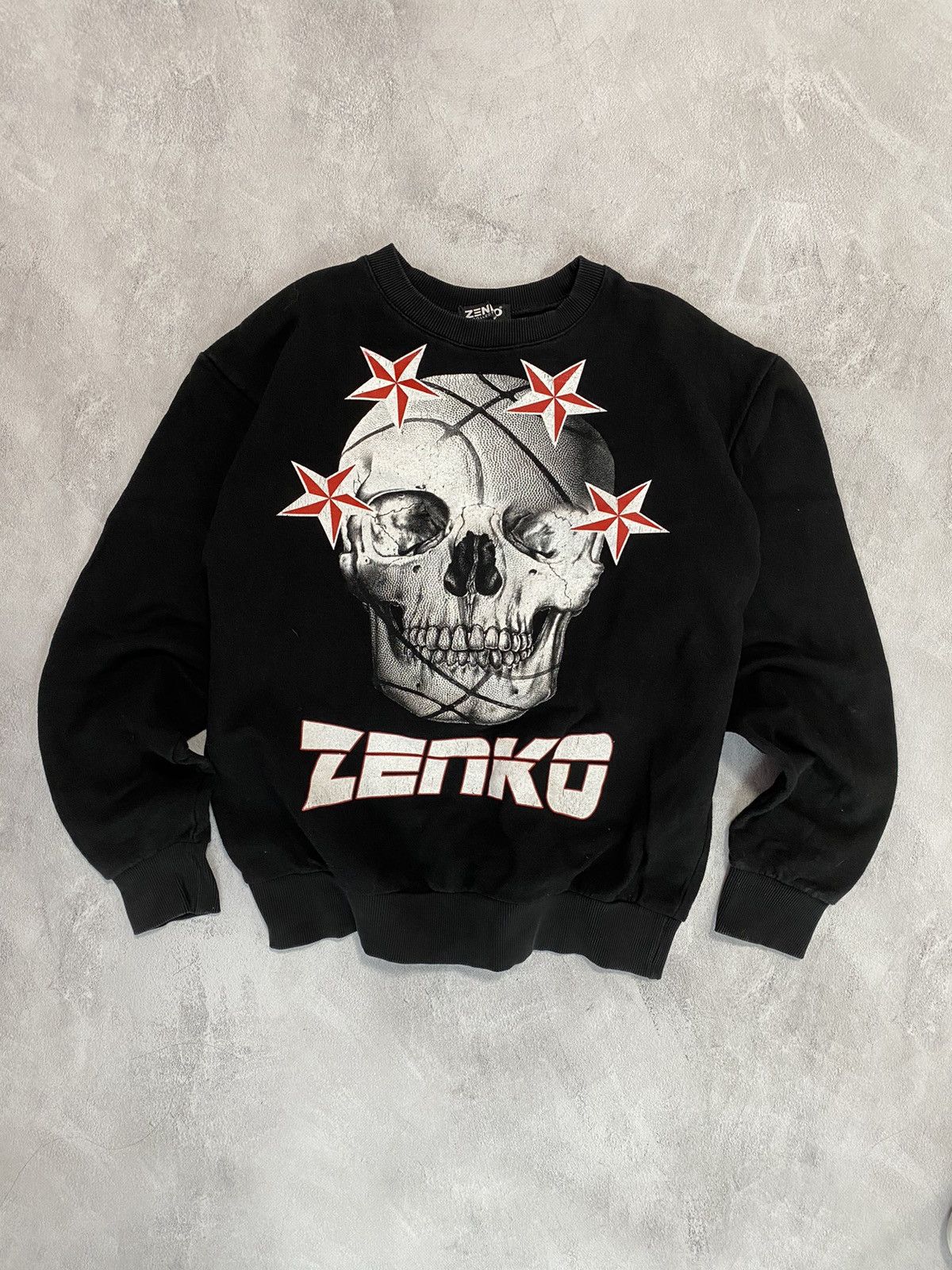 Band Tees 🧬 Vintage Sweater Zenko Skull Logo Printed Big Back Logo Size US S / EU 44-46 / 1 - 1 Thumbnail