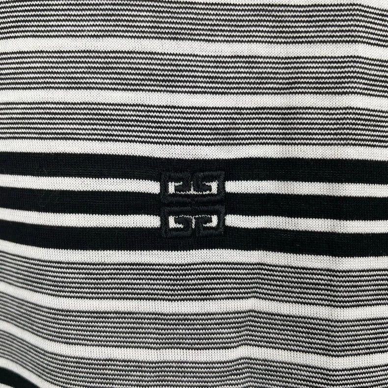 Givenchy Givenchy Four Square Embroidered Striped Polo Shirt Size US XL / EU 56 / 4 - 3 Thumbnail