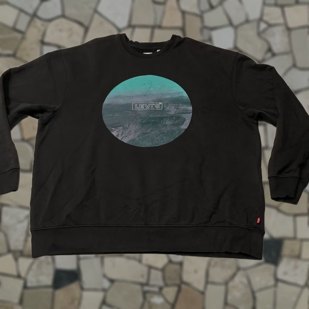 Levi's Levi'S Shirt Mens L Sweatshirt charcoal Long Sleeve graphic Crew Neck Size US L / EU 52-54 / 3 - 1 Thumbnail