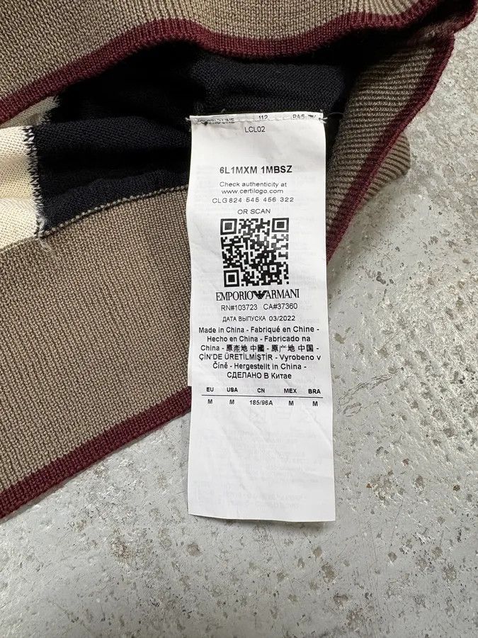 Emporio Armani × Vintage Emporio Armani Camel Structural Contemporary Sweater Size US S / EU 44-46 / 1 - 10 Thumbnail