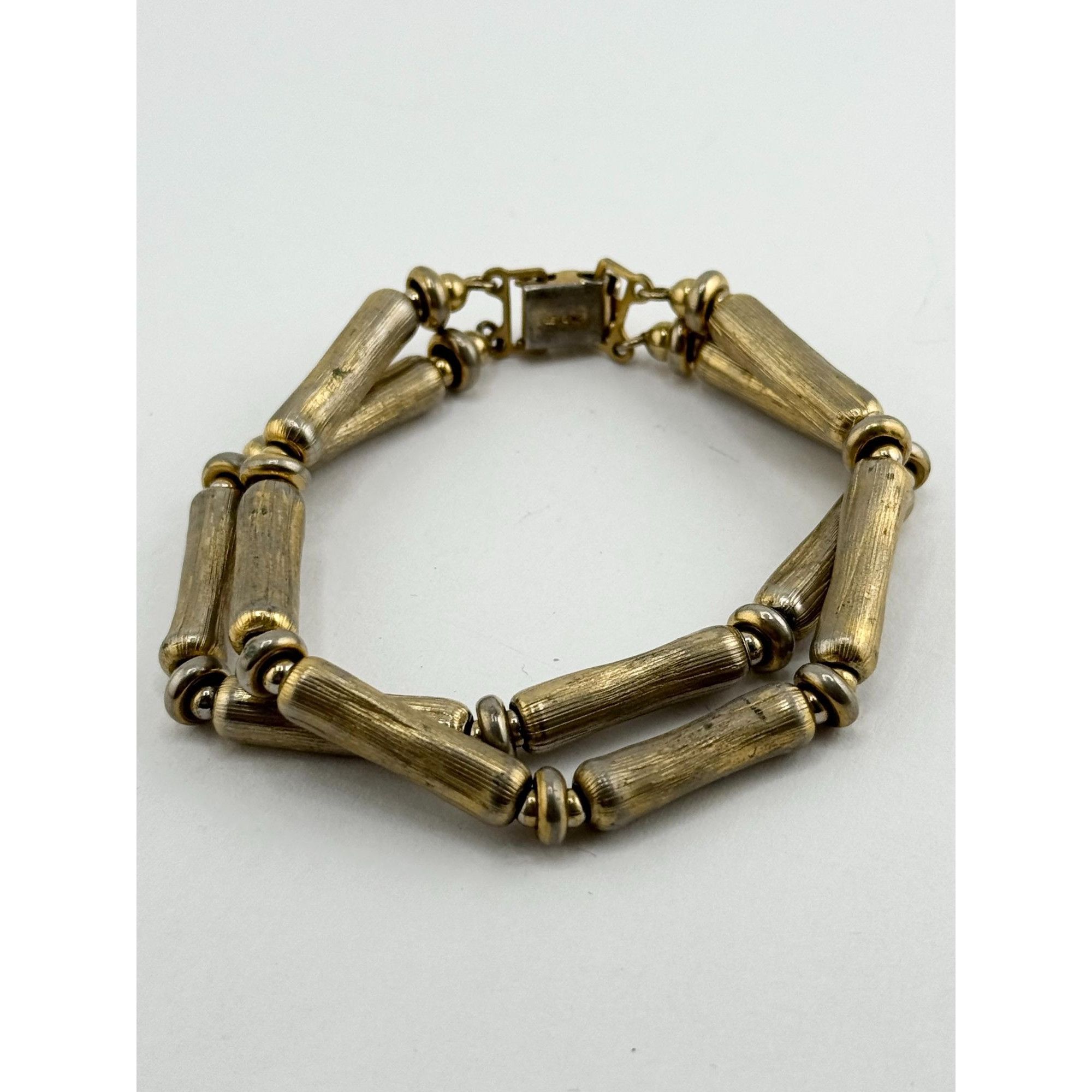 Vintage Vintage Napier Bamboo beaded double strand bracelet Size ONE SIZE - 4 Thumbnail