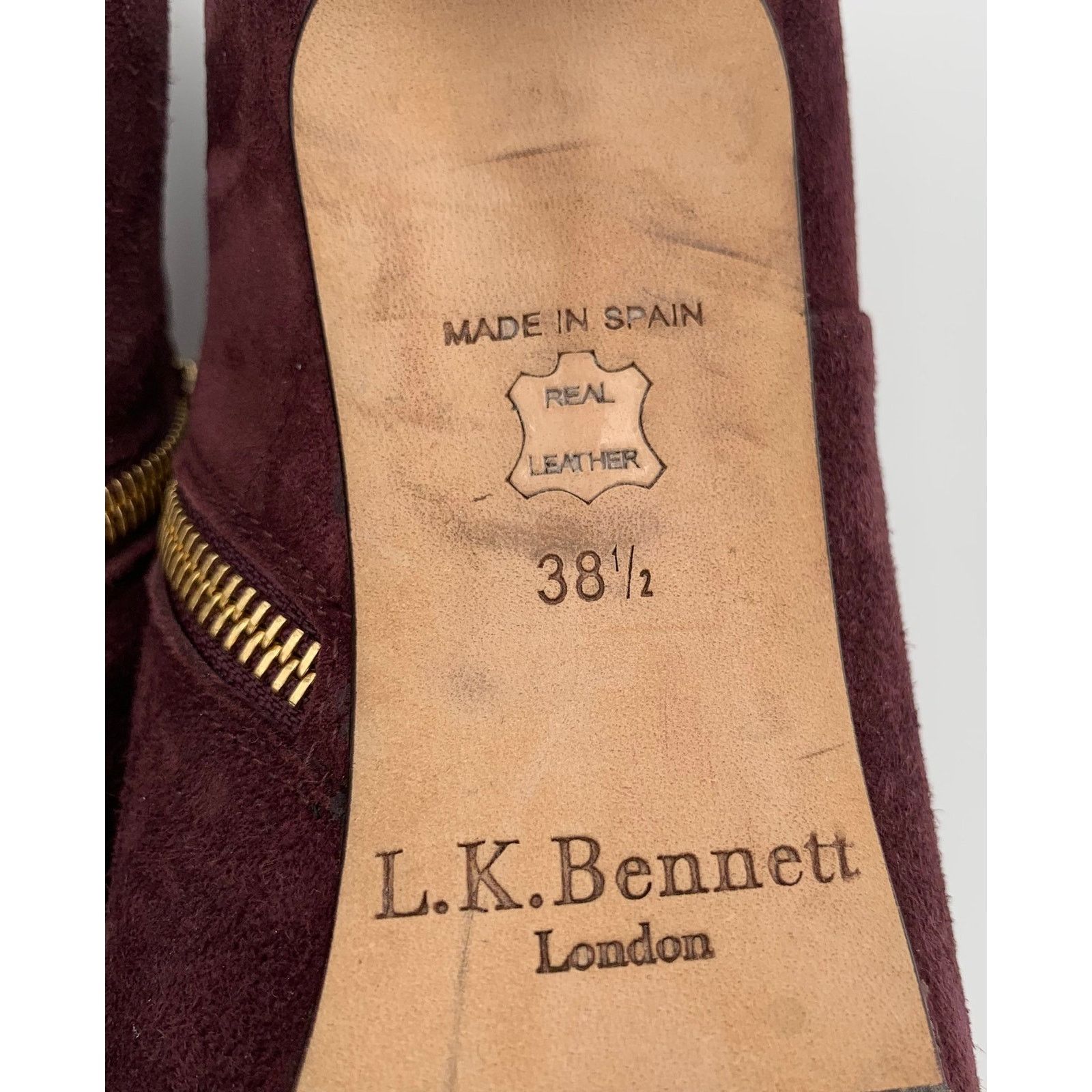 LK Bennett L.K. Bennett Doris Suede Pumps Size 8 Burgundy Ankle Boots Size US 8 / IT 38 - 12 Thumbnail