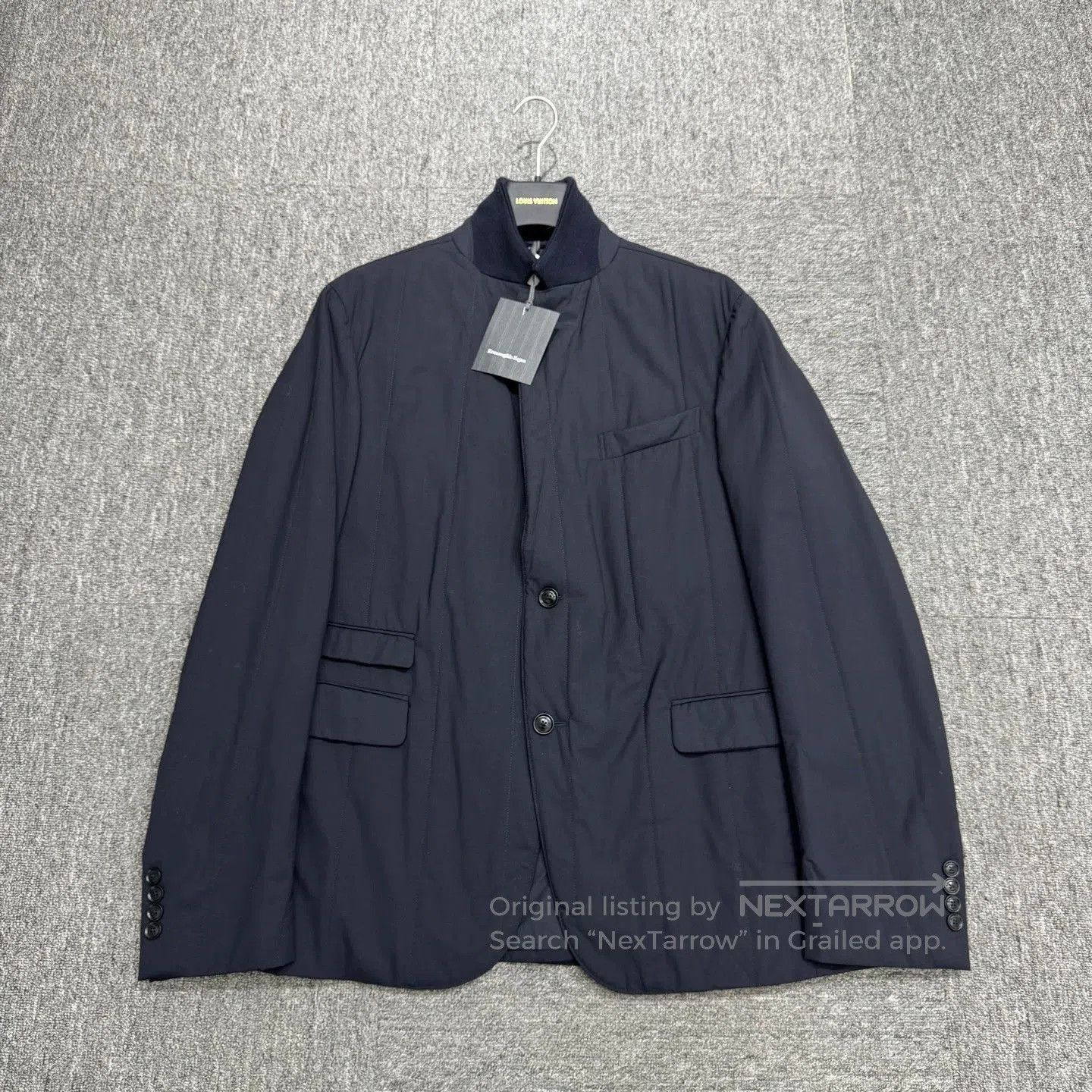 Ermenegildo Zegna Black Lightweight Button-Front Jacket. Size US M / EU 48-50 / 2 - 1 Thumbnail