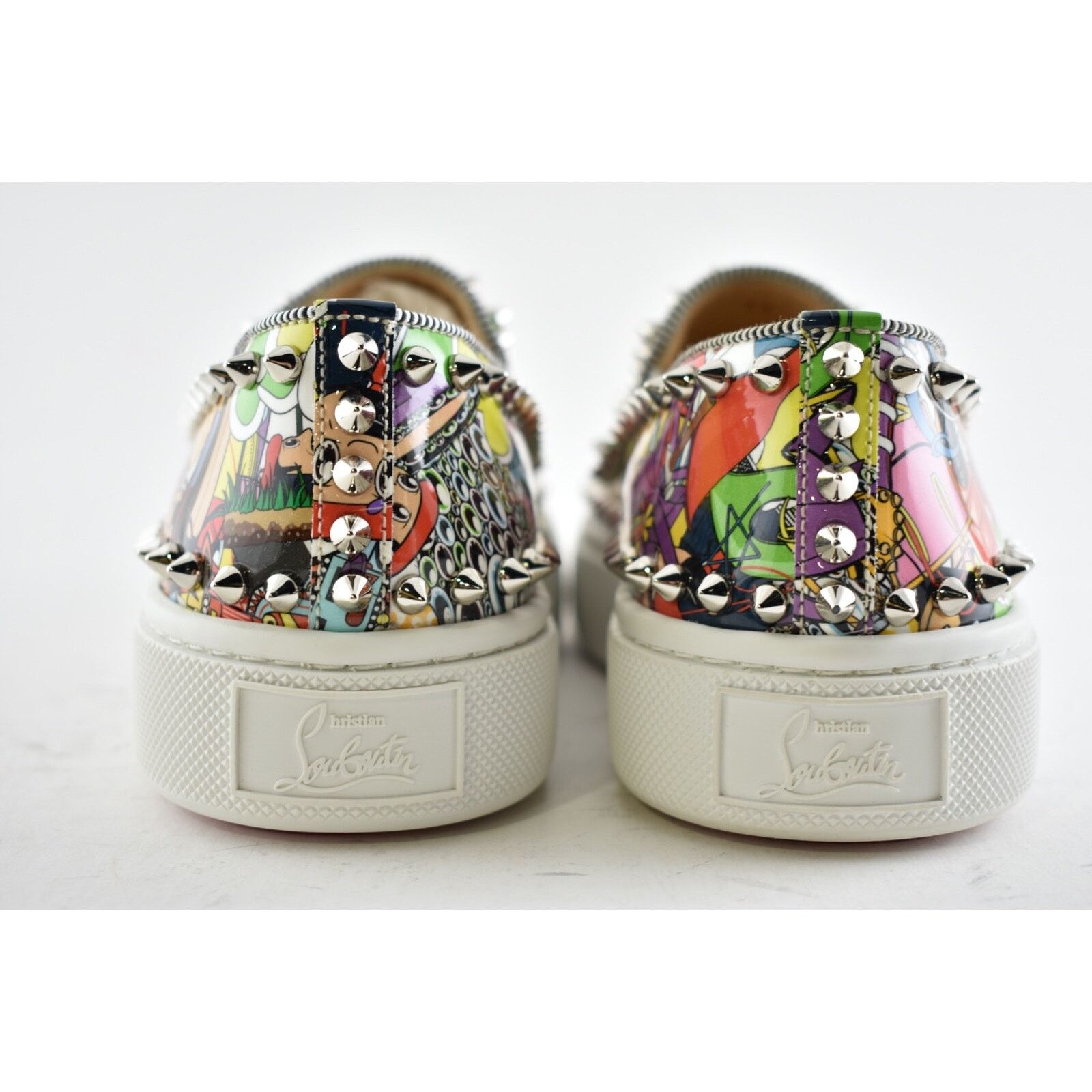Christian Louboutin Super Pik Boat Flat Patent Loubi Low Top Slip On Sneaker 36 Size US 6 / IT 36 - 11 Thumbnail