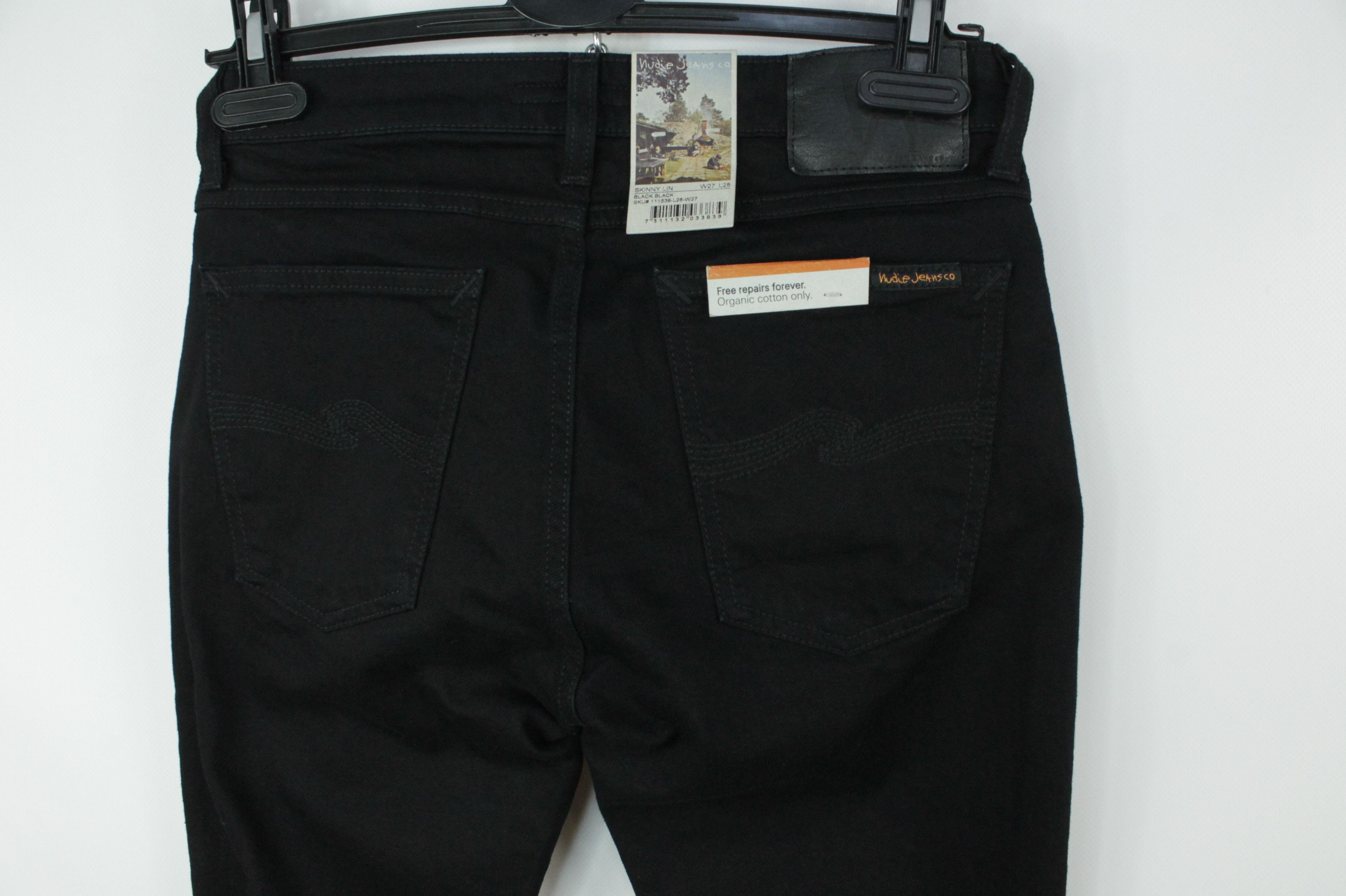 Nudie Jeans Nudie Jeans Skinny Lin Black Black Skinny Fit Women's Jeans Size 27" / US 4 / IT 40 - 8 Thumbnail