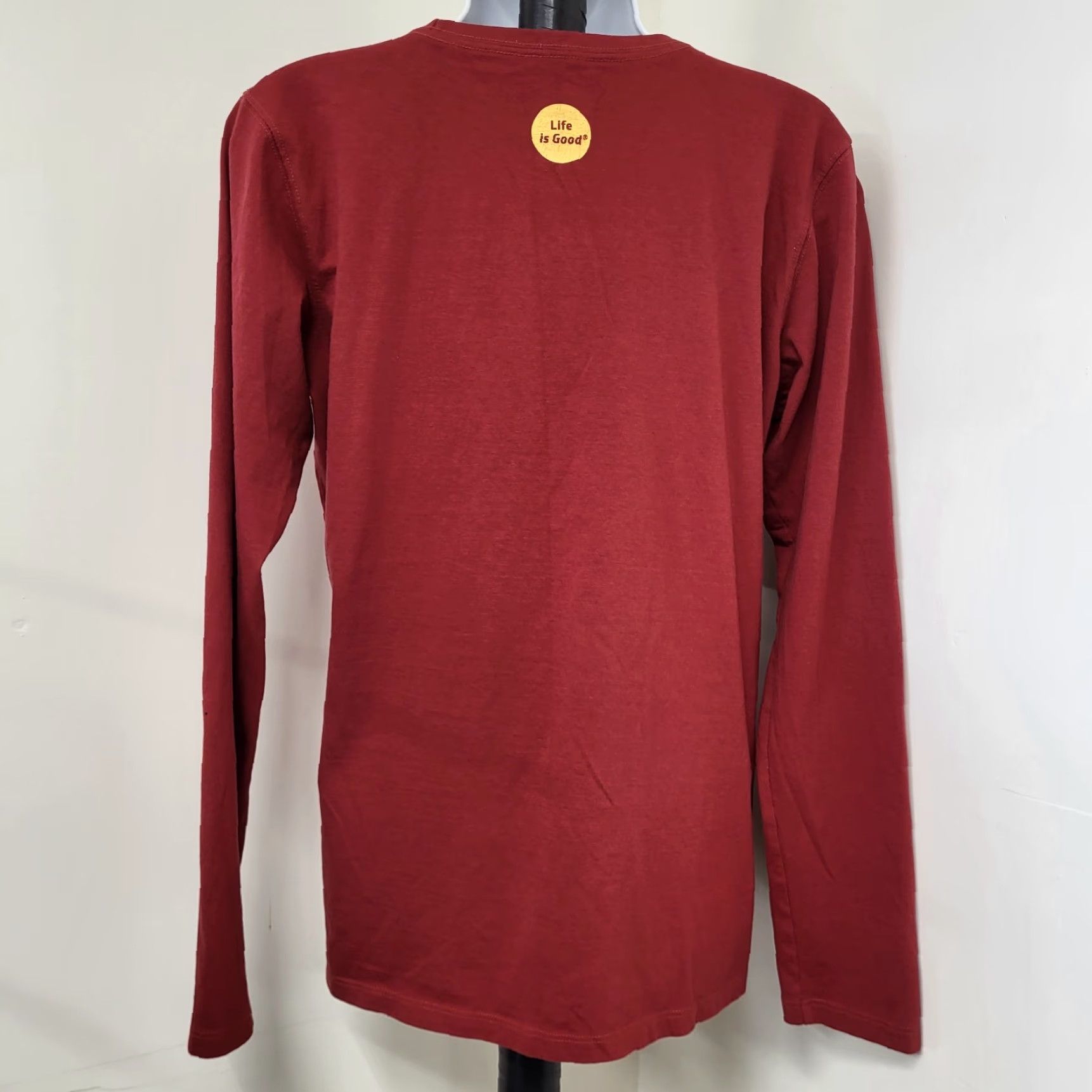 Life is Good Life Is Good Shirt Womens Size M Red LongSleeve Snowflake Heart Logo Classic Fit Shirt Womens M Red LongSleeve Snowflake Heart Logo Classic Fit Size M / US 6-8 / IT 42-44 - 2 Thumbnail