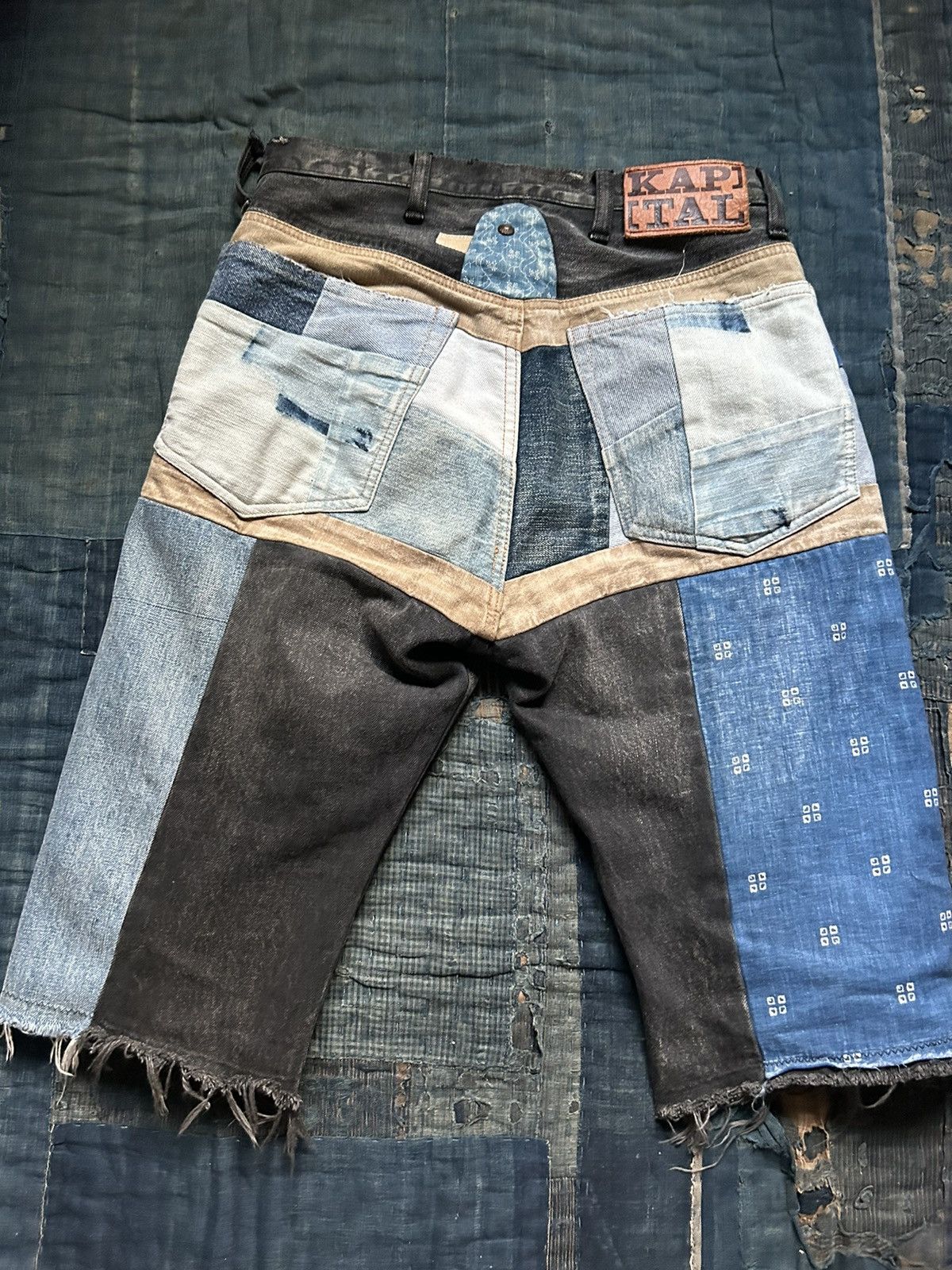 Kapital × Kapital Kountry Kapital Kountry Denim Thunderbird short pants Size US 32 / EU 48 - 9 Thumbnail