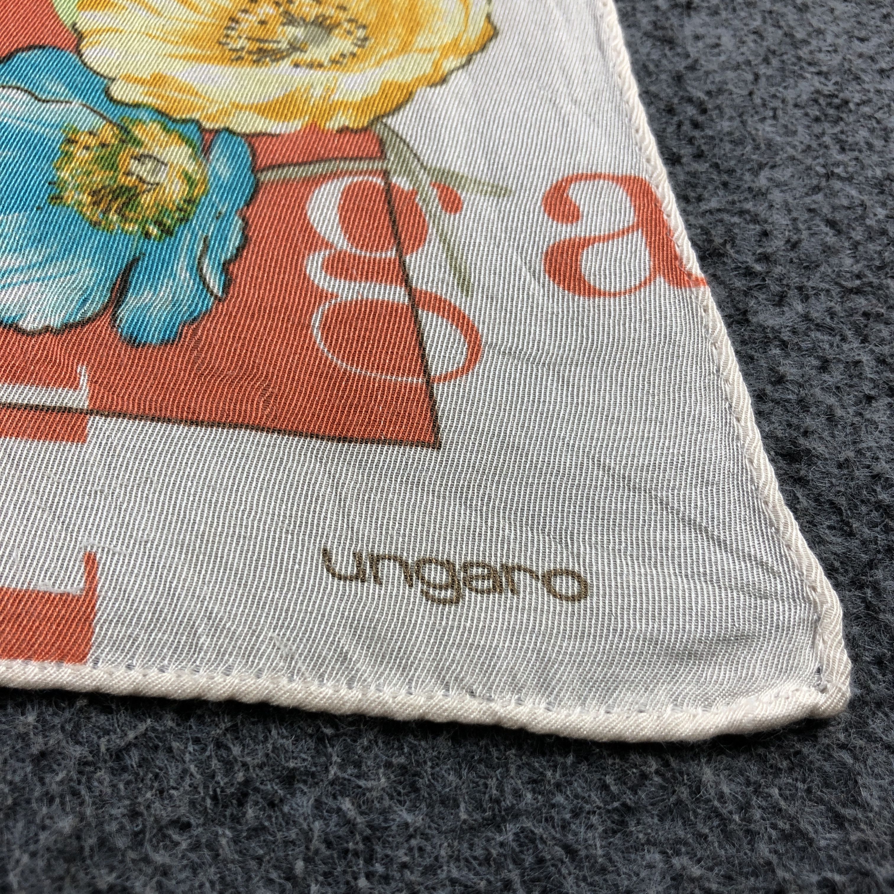Ungaro Paris Ungaro Floral Silk Scarf M1067 Size ONE SIZE - 4 Thumbnail