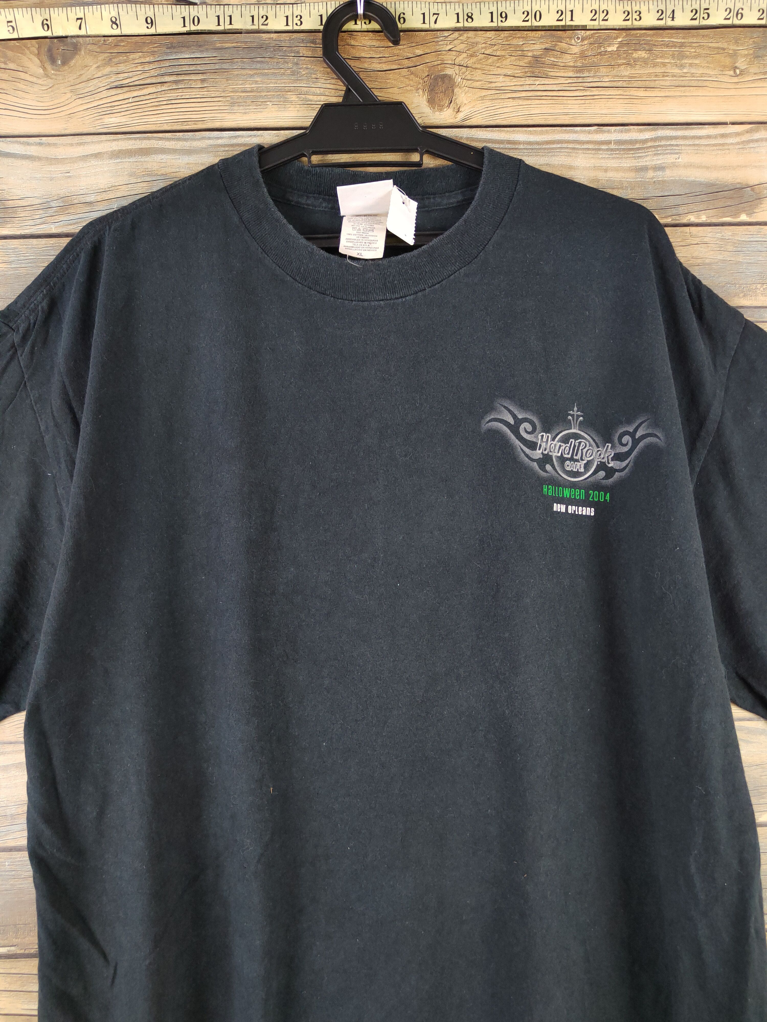 Hard Rock Cafe × Vintage DL Hard Rock Cafe Halloween Black Short Sleeve T-shirt #1024 Size US XL / EU 56 / 4 - 2 Thumbnail