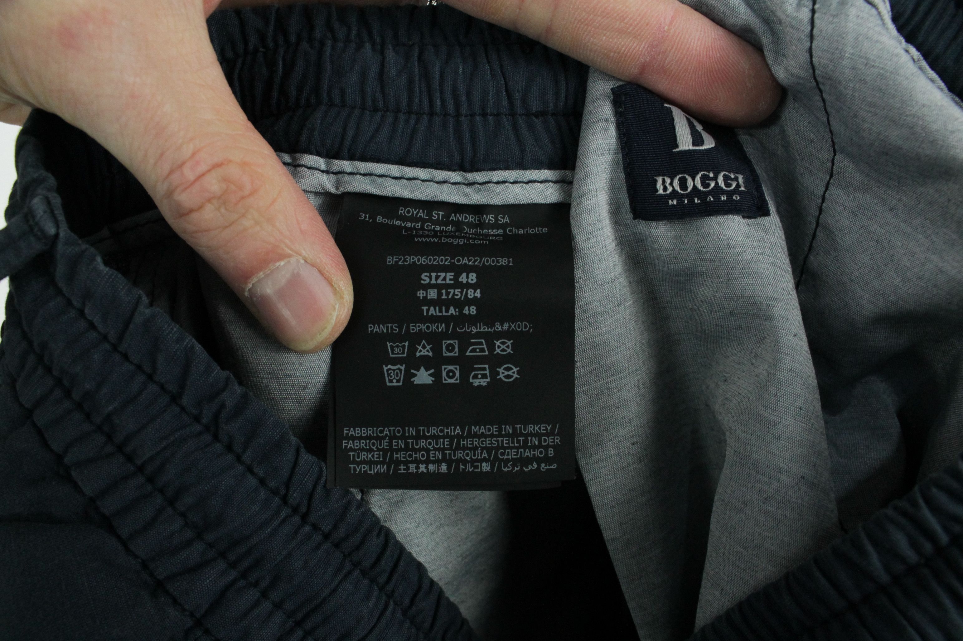 Boggi Boggi Milano Drawstring Cotton Linen Trousers Pants Size US 32 / EU 48 - 7 Thumbnail