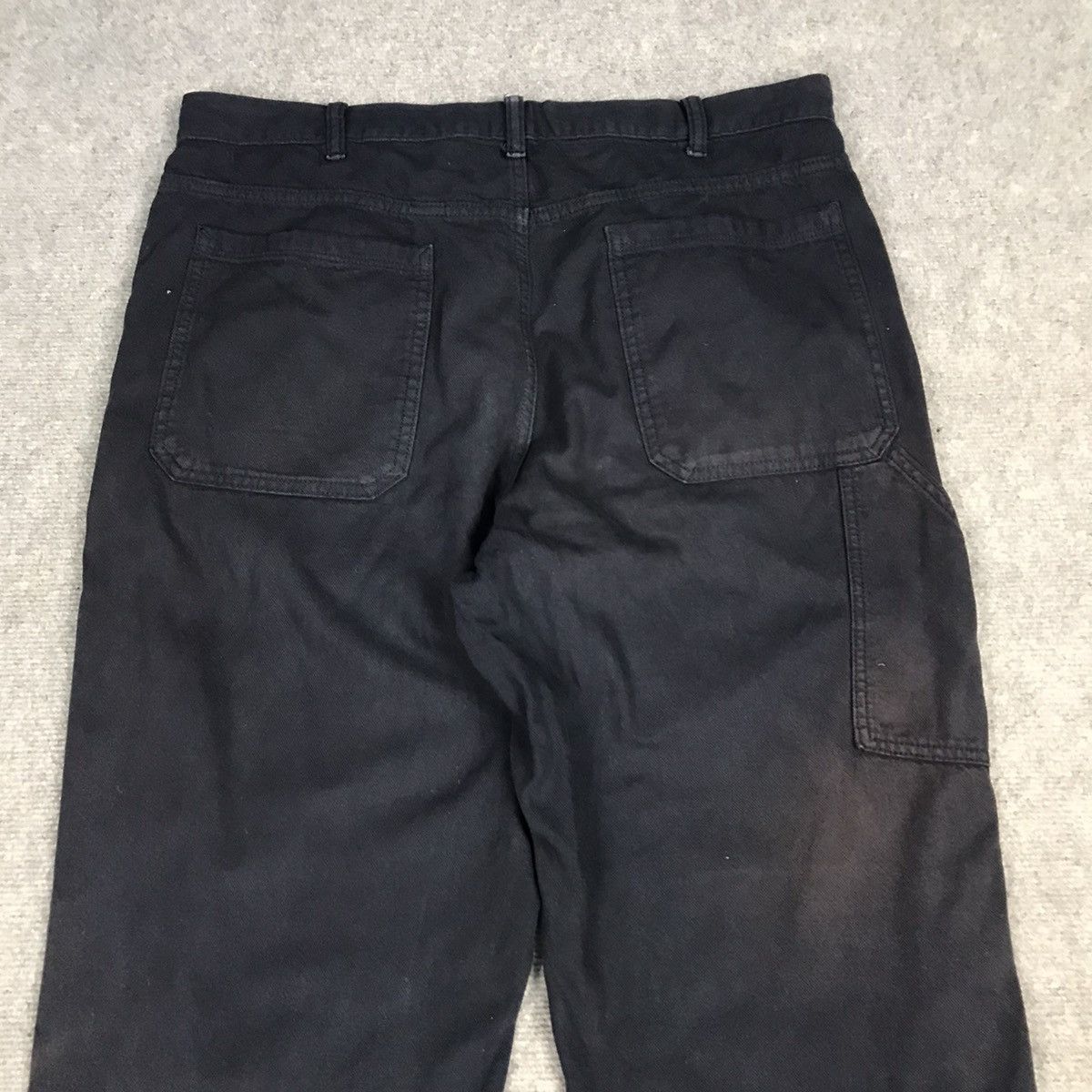 Japanese Brand JAPANESE UNIQLO DOUBLE KNEE SUN FADED NAVY BAGGY PANTS Size US 34 / EU 50 - 9 Thumbnail