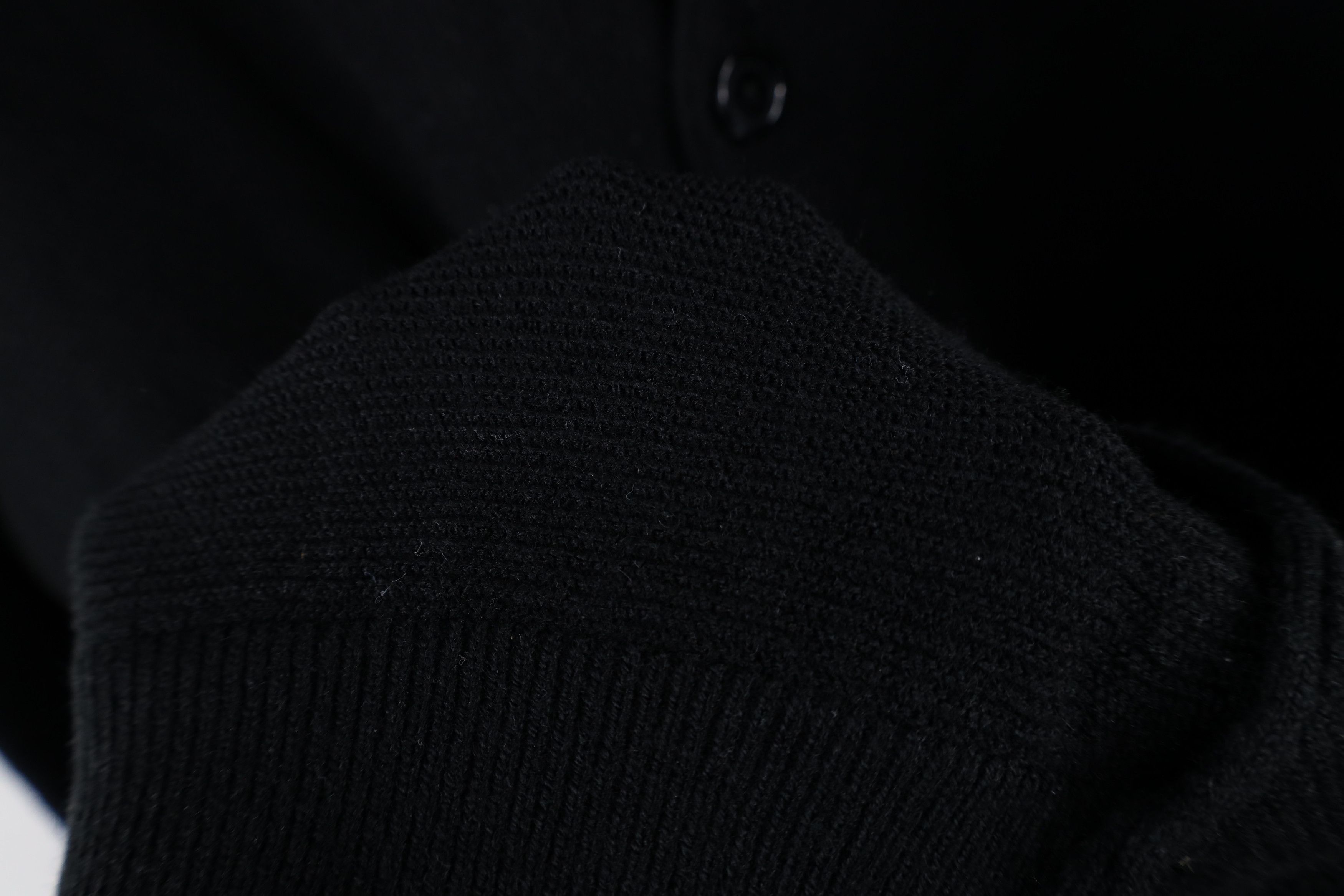 Vintage Vintage 90s Streetwear Knit Button Cardigan Sweater Black Size US L / EU 52-54 / 3 - 7 Thumbnail