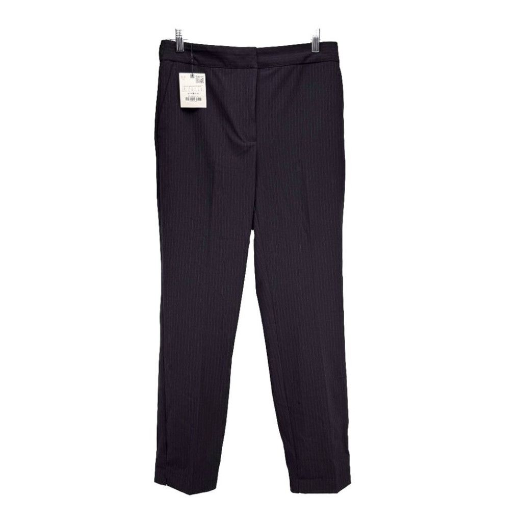 Zara ZARA NWT Pinstripes Jogger Trouser Academia Blue Black Sz L Size 34" / US 12 / IT 48 - 4 Thumbnail