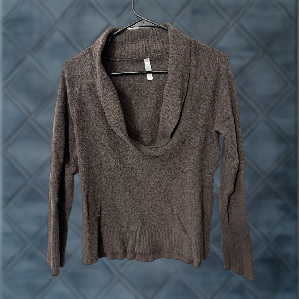 Gap VINTAGE Gap Body Women's Pullover Sweater Shawl Collar Medium Brown Long Sleeve Casual Knit Size M / US 6-8 / IT 42-44 - 1 Thumbnail