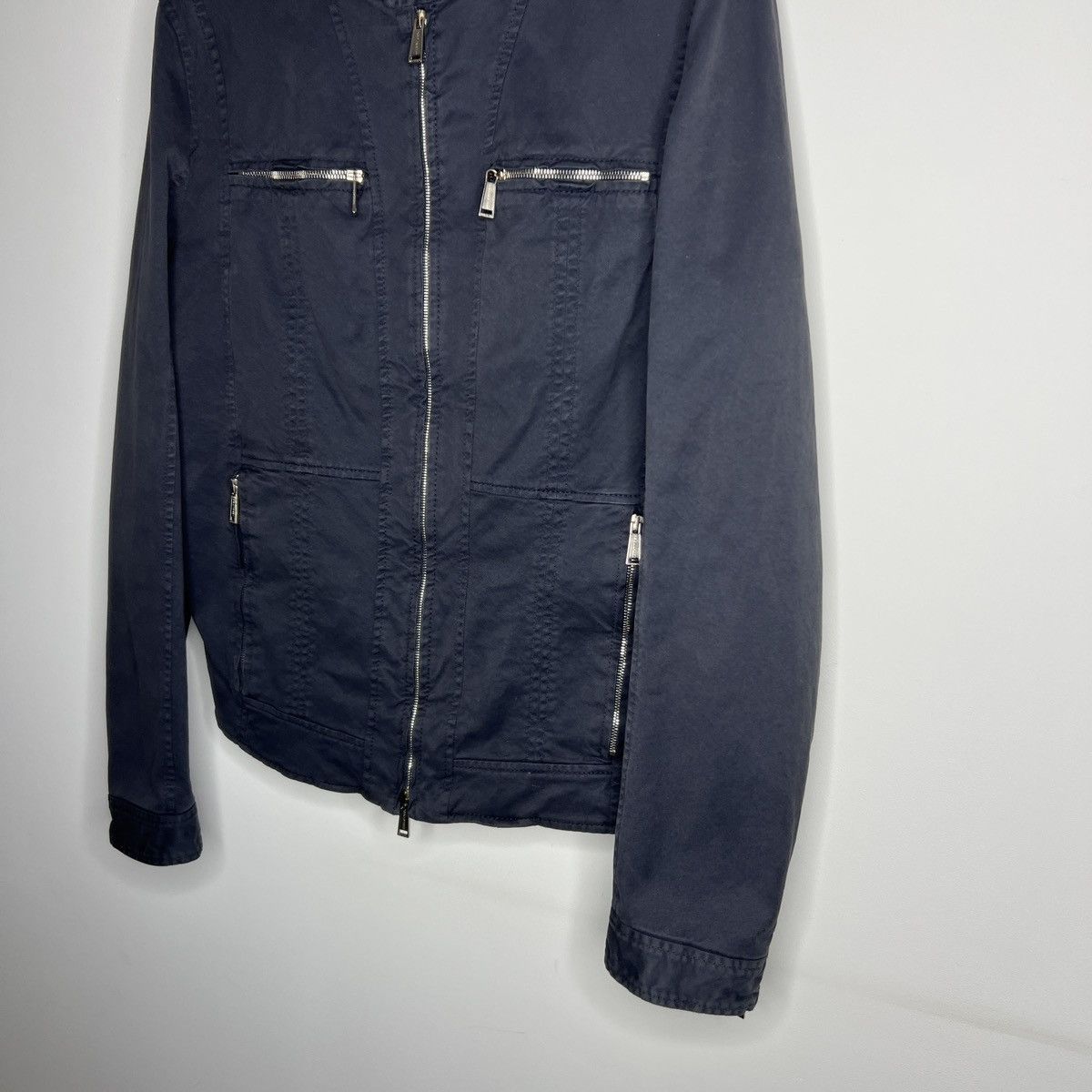 Dsquared2 Dsquared2 DSQ2 Motorcycle Zipper Denim Jacket Size US L / EU 52-54 / 3 - 2 Thumbnail