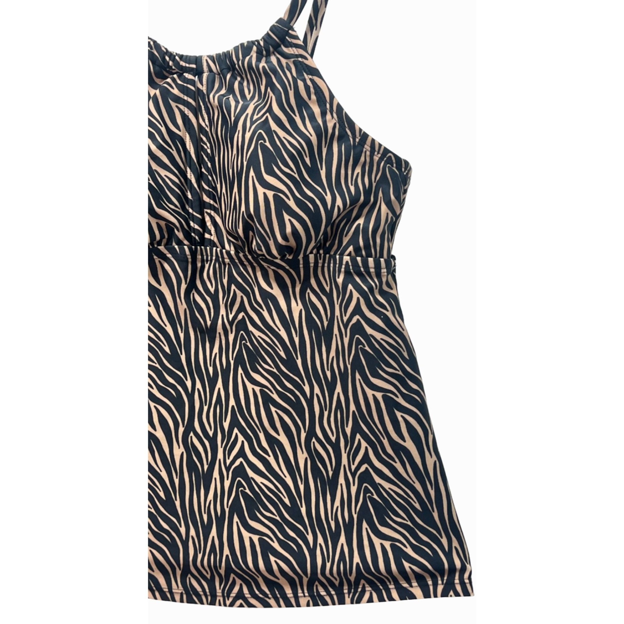 Other Kona Sol - Women's High Neck Tankini Top - Brown - Medium (8 Size ONE SIZE - 11 Thumbnail