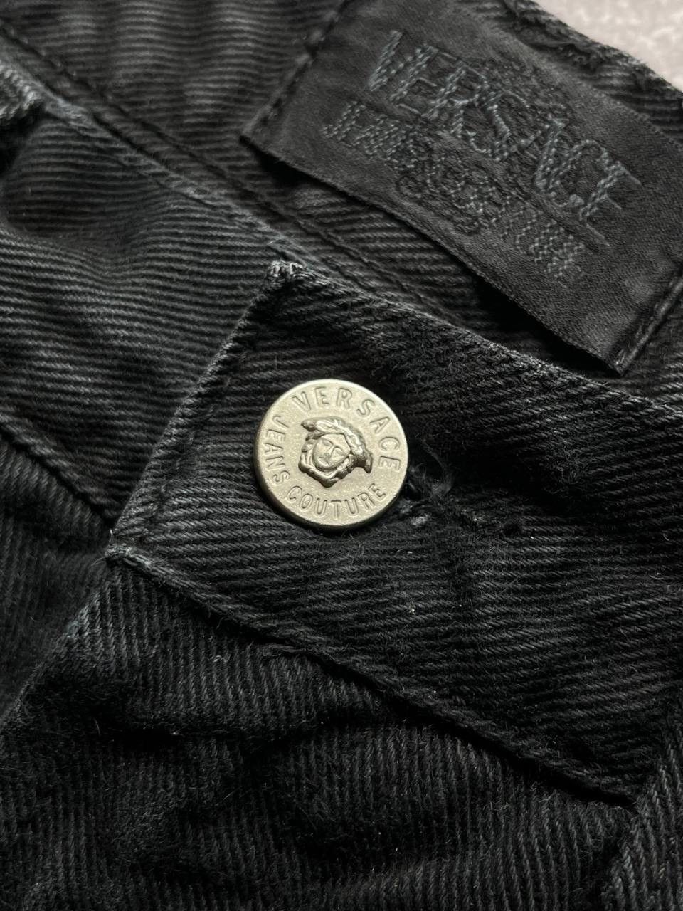 Versace × Vintage Vintage Versace Medusa Baggy Jeans 35 Size US 35 - 11 Thumbnail