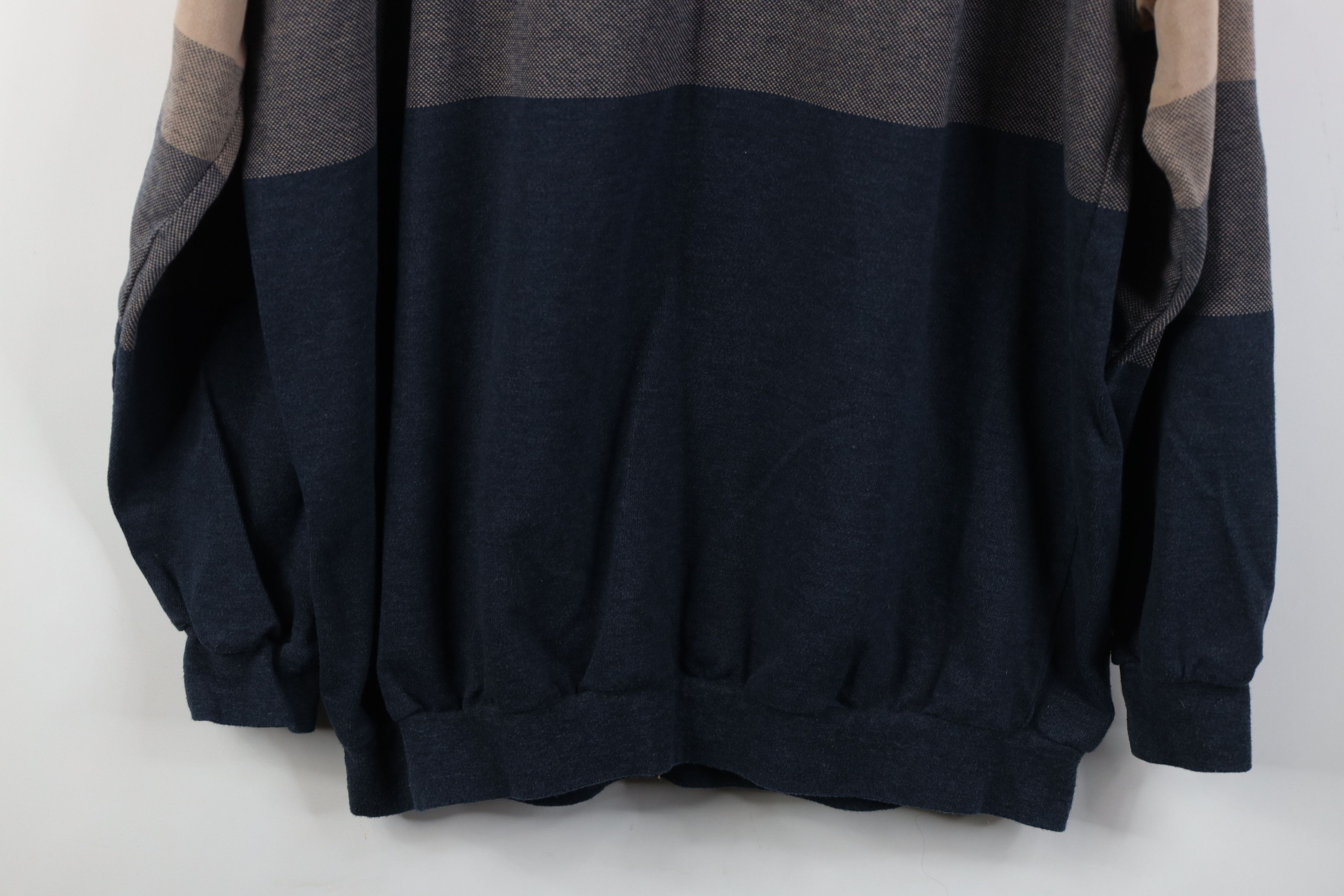 Vintage Vintage 90s Streetwear Half Zip Pullover Long Sleeve Polo Size US XXL / EU 58 / 5 - 12 Thumbnail