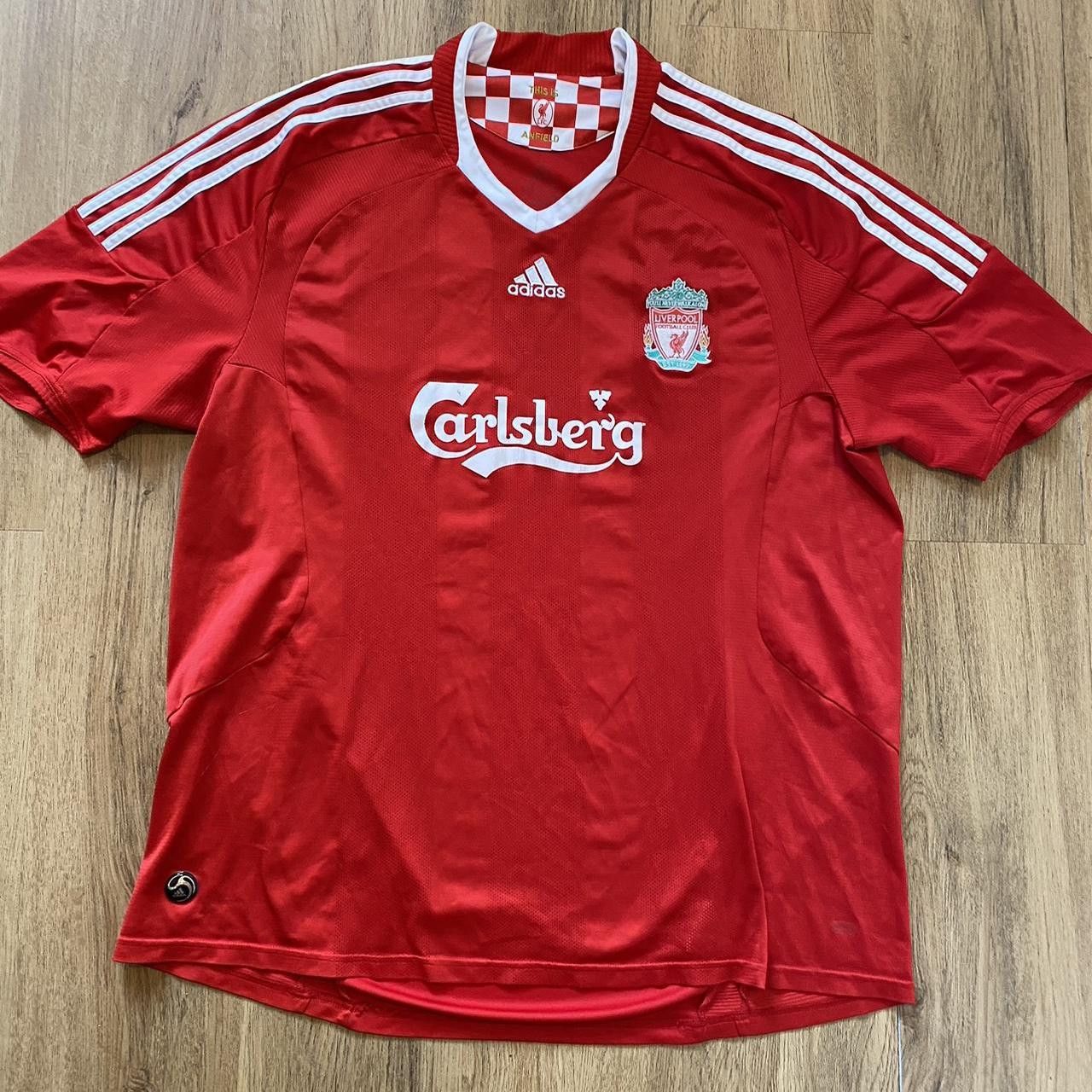 リバプール Adidas carlsbargロゴ Liverpool Adidas Carlsberg Jersey | Grailed