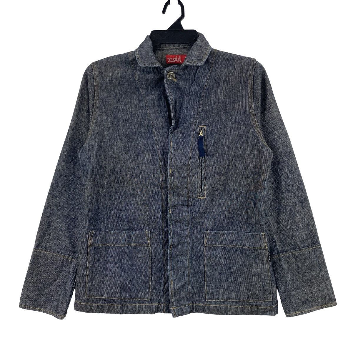 Vintage Vintage X-GIRL Denim Work Jacket Japanese Streetwear Indigo Size M / US 6-8 / IT 42-44 - 6 Thumbnail