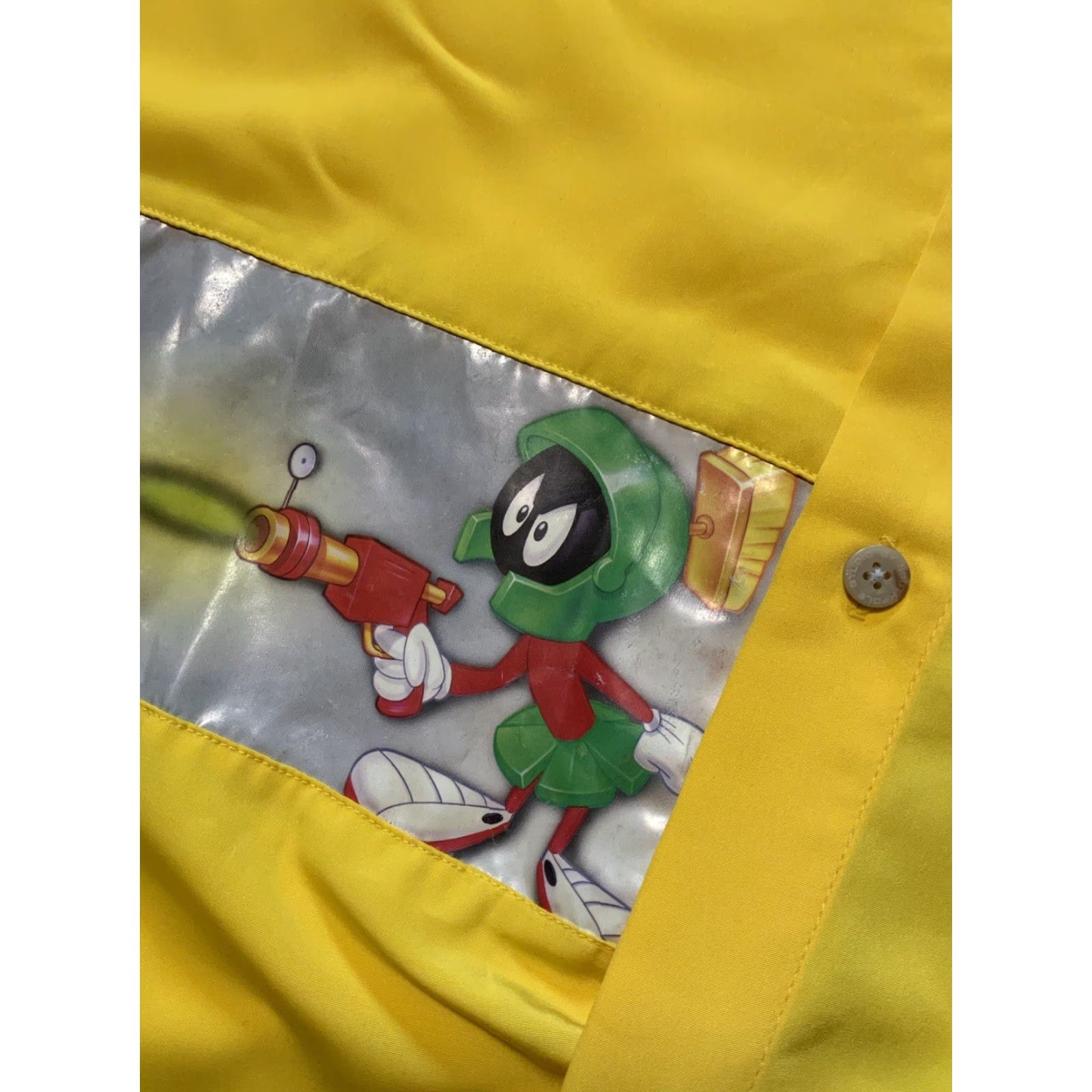 Southpole VINTAGE 90s Y2K 2000s Studio Southpole Warner Bros Looney Tunes Button Shirt Sz.L Yellow Mens Short Sleeve L Tee? Size US L / EU 52-54 / 3 - 6 Thumbnail