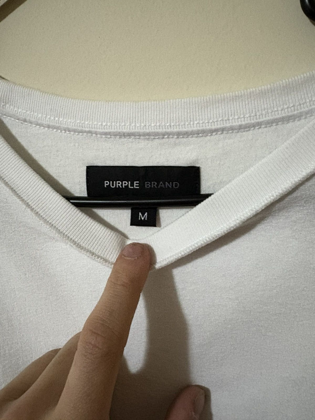 Purple Brand jumbo logo wordmark tee oversized