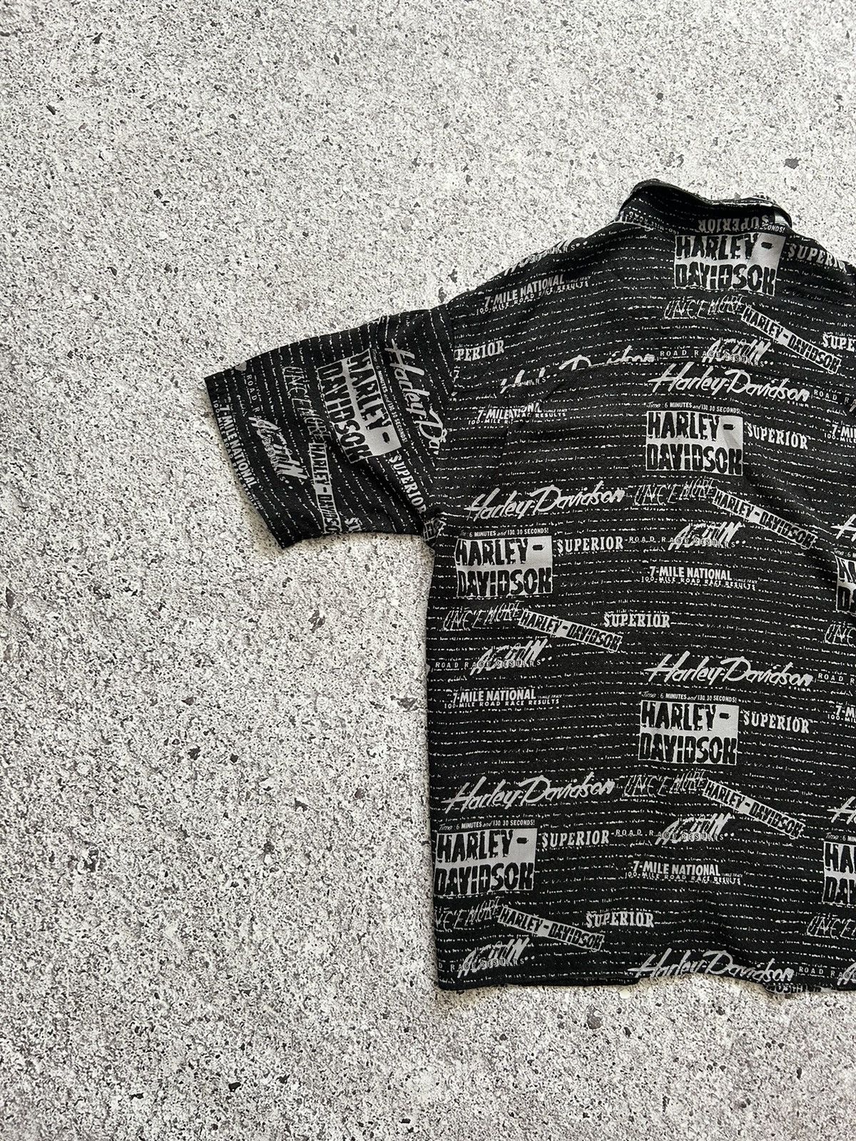 Band Tees × Harley Davidson × Vintage Vintage Harley Davidson Button Short Sleeve Shirt 2000’s Size US L / EU 52-54 / 3 - 6 Thumbnail