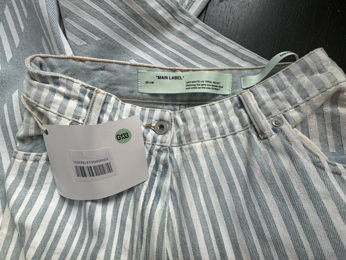 Off-White Off-white striped jeans with receipt Size 26" / US 2 / IT 38 - 4 Thumbnail